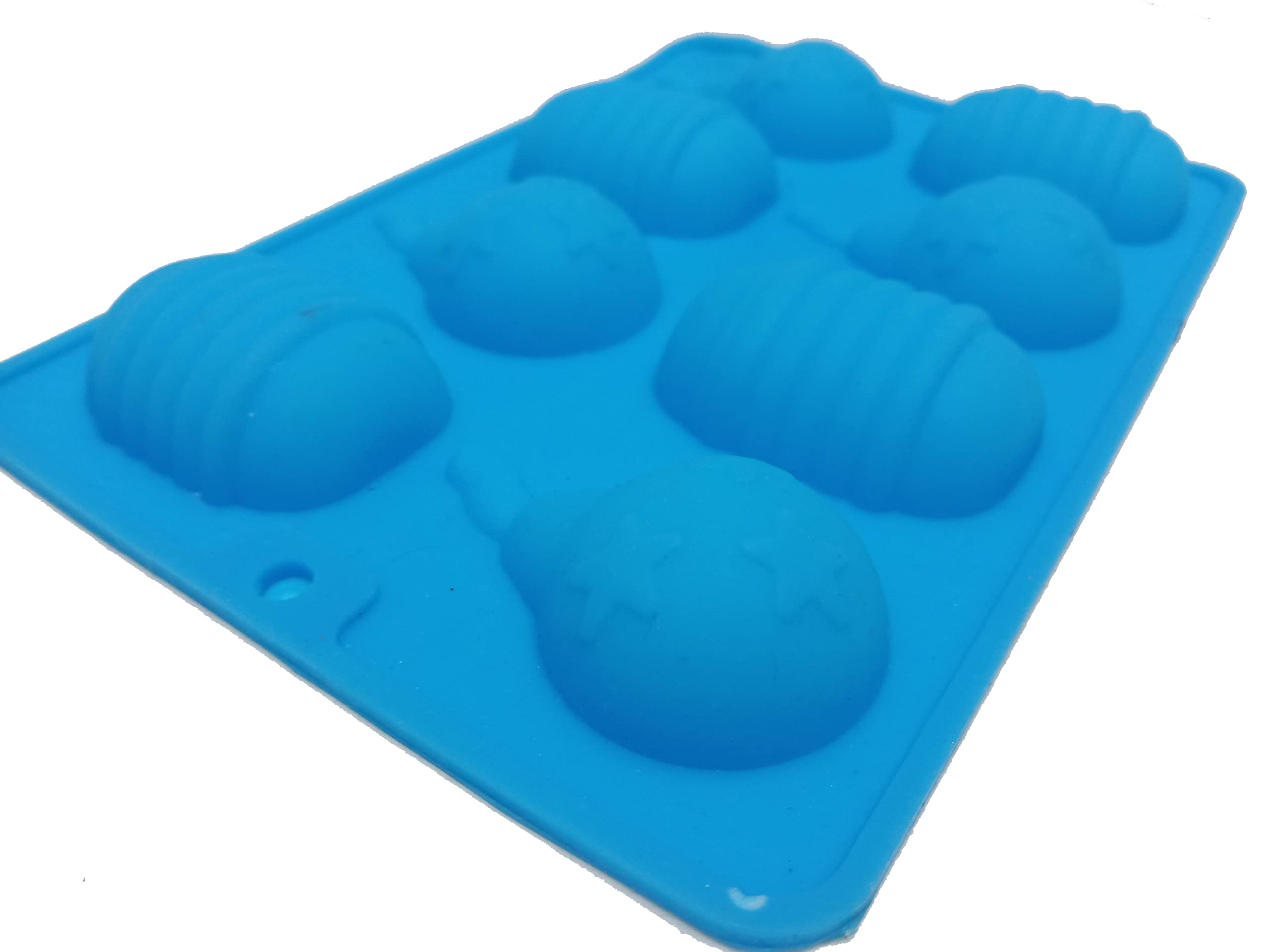 Bakers Paradise Diwali Bomb Fire Cracker Chocolate Mold - 8 Cavity Festive Candy Making Mold (Multicolor) for Diwali Sweets, Christmas Treats & Holiday Baking