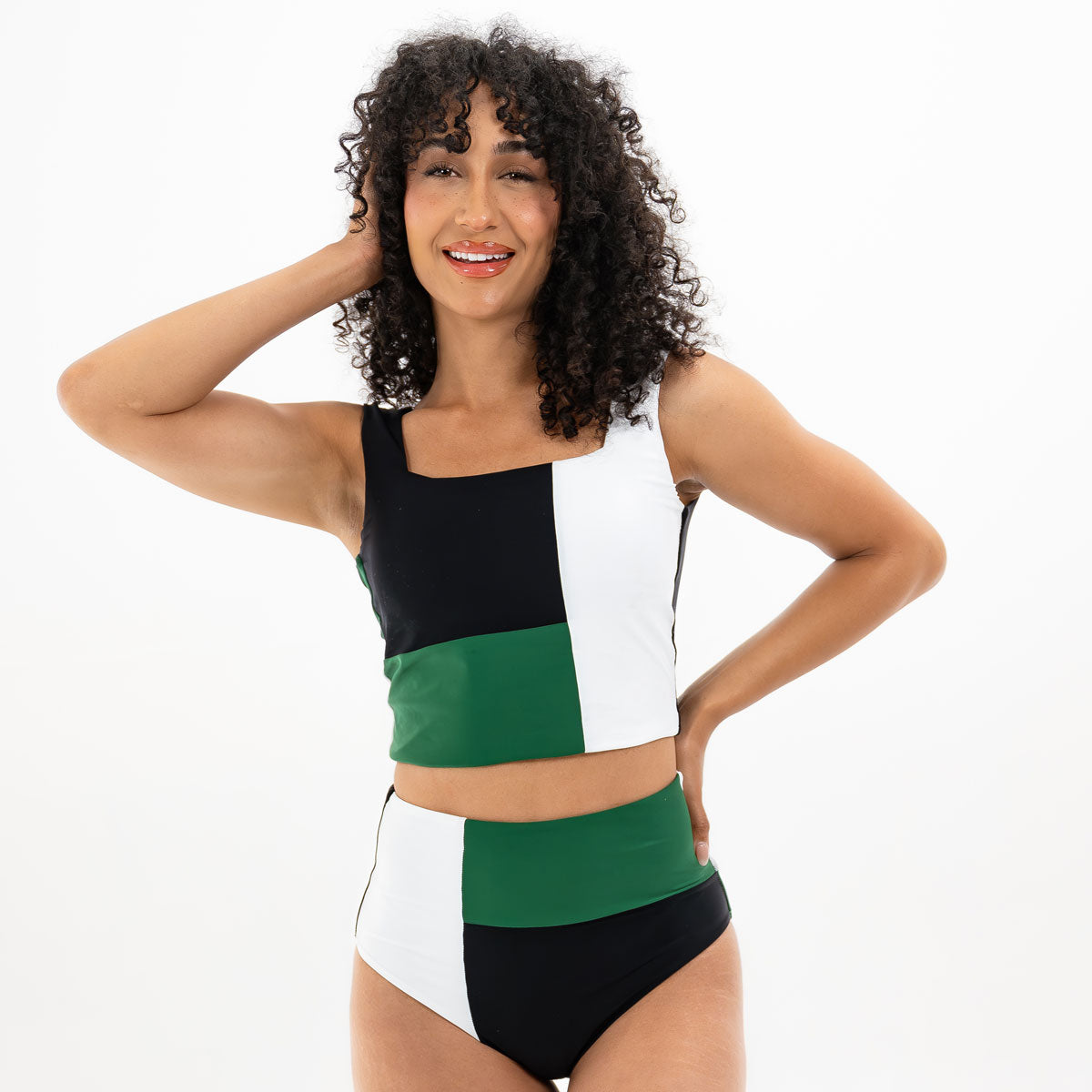 Square Neck Crop Tankini Top for Women - Sexy Swimwear Bikini Set - Perfect for Beach, Pool, and Summer Vacations