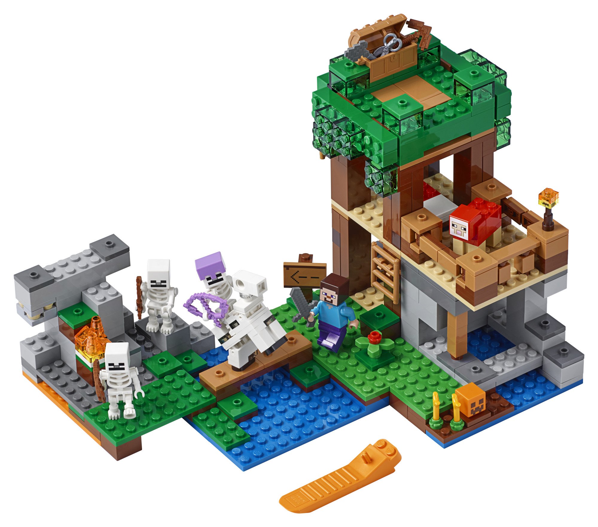LEGO Minecraft The Skeleton Attack 21146 Building Kit (457 Pieces) - Creative Construction Toy for Kids, Perfect for Minecraft Fans and STEM Learning Playtime