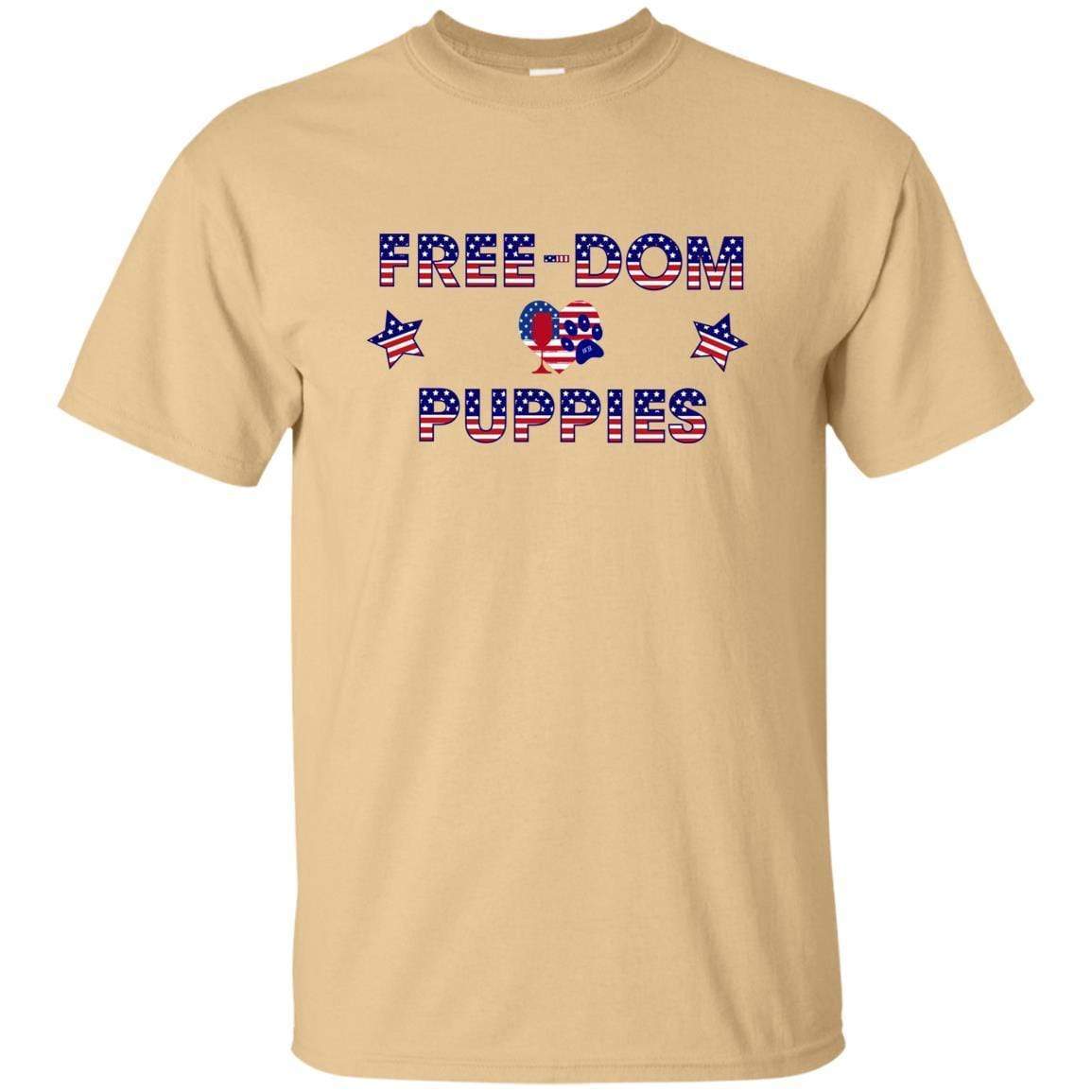 WineyBitches.Co Free Dom Puppies Ultra Soft Cotton T-Shirt - Comfortable Casual Wear for Dog Lovers, Pet Owners & Fun Outfits