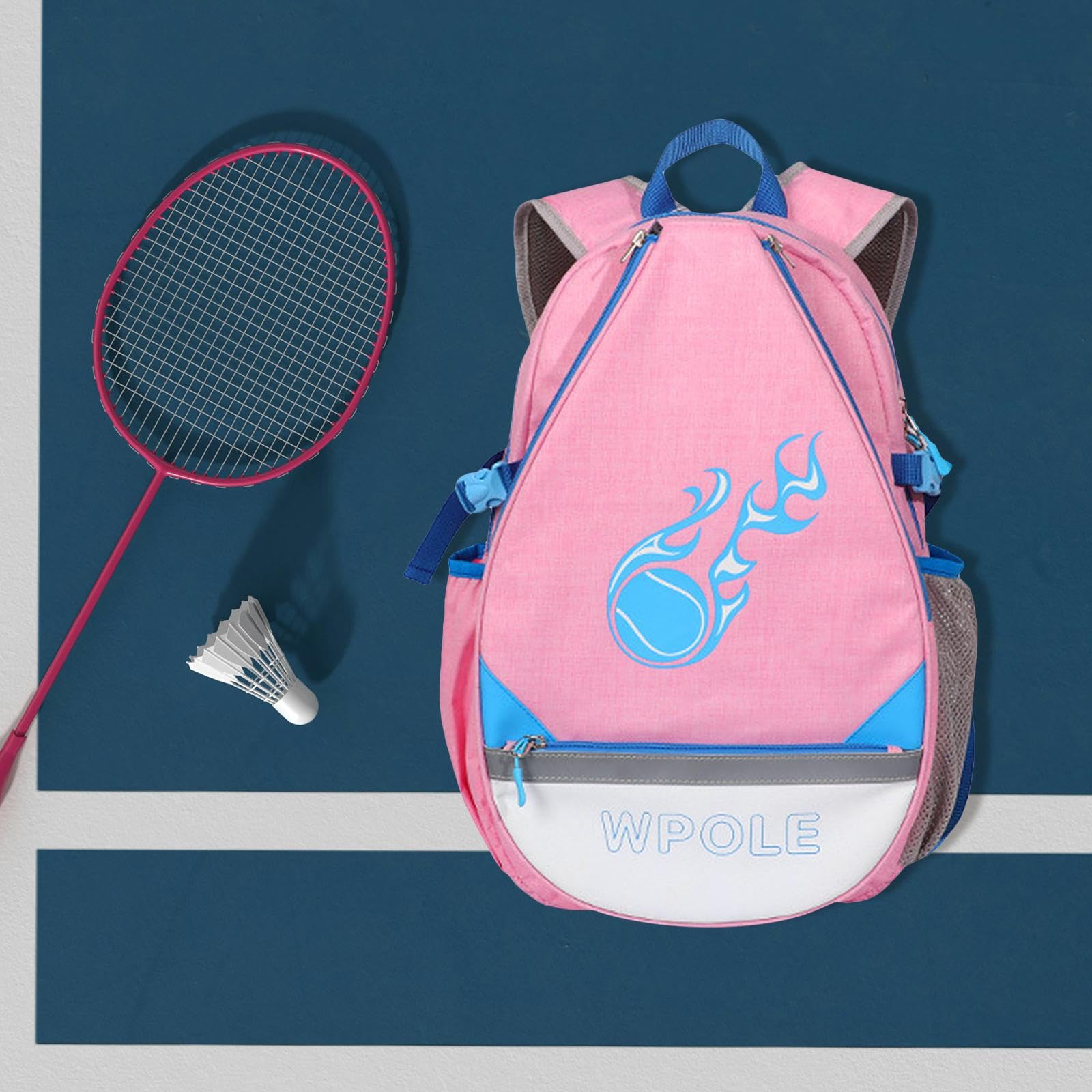 Premium Bnf® Tennis & Badminton Backpack for Men & Women - Durable Sports Bag for Travel, Training & Matches - Pink (Ideal for Gym, Court & Outdoor Activities)