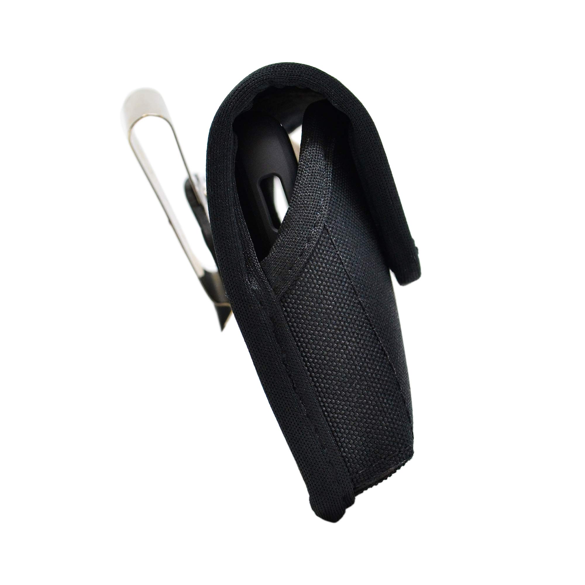 Premium Nylon Phone Holster for Samsung Galaxy S25-S20 – Black Belt Holder for Phones with Slim Cases – Magnetic Closure Pouch with Metal Clip | Perfect for Running, Hiking & Outdoor Activities