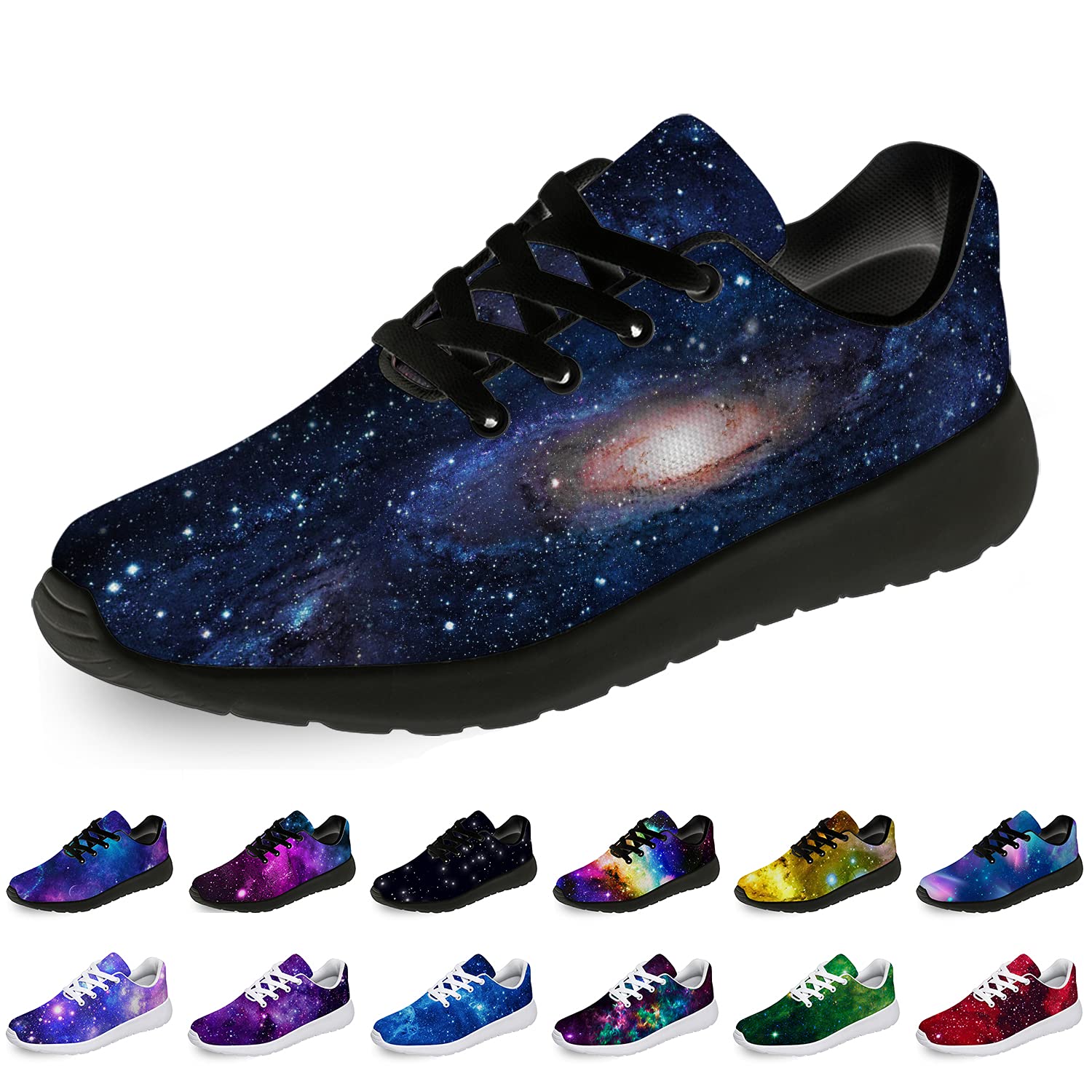 Unisex Galaxy Running Shoes - Breathable Athletic Sneakers for Men & Women - Perfect for Jogging, Tennis, Walking & Gym Workouts