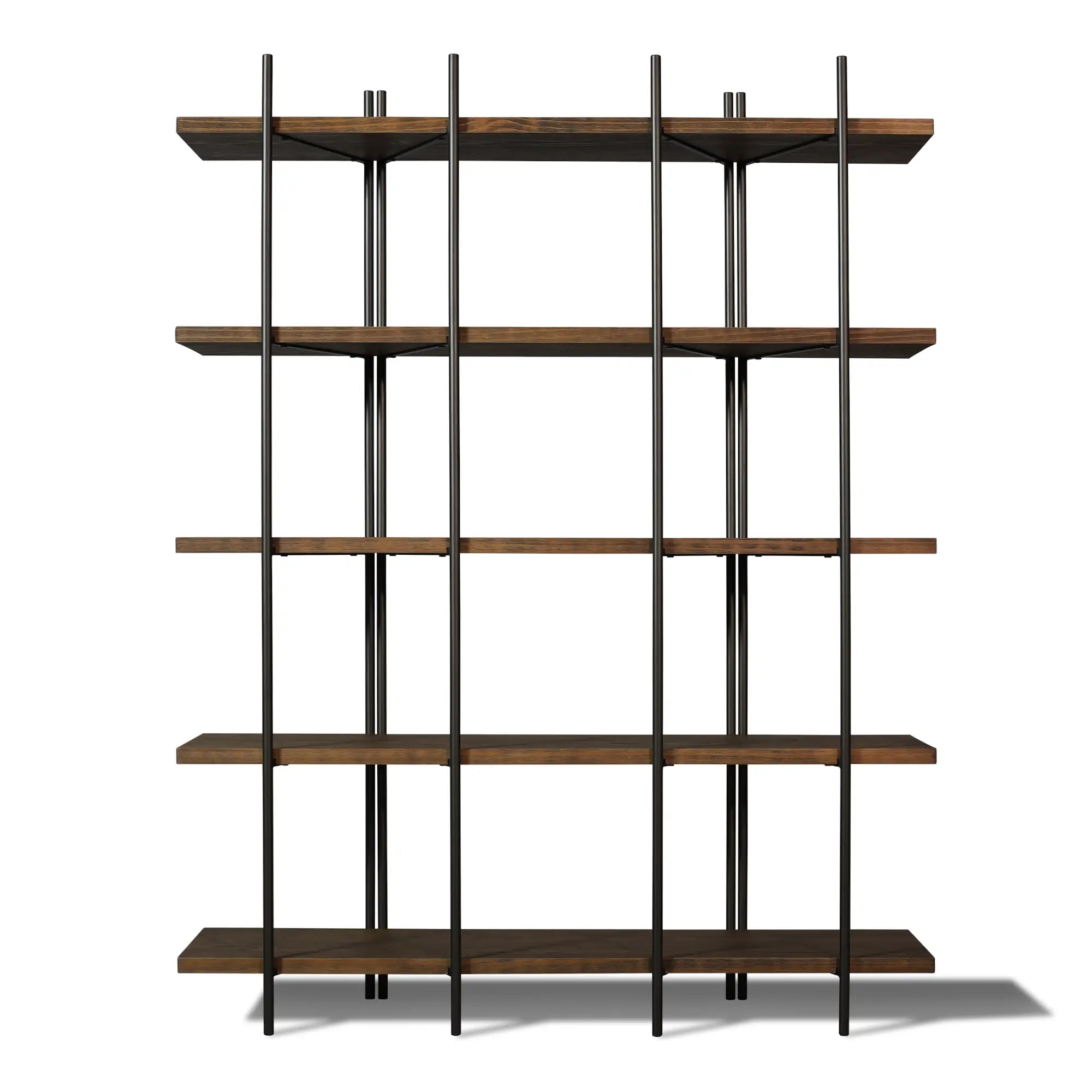 Modern Cascais 53 Bookcase - 5-Tier Wooden Bookshelf for Home & Office - Stylish Storage Solution for Books, Decor & Essentials | Perfect for Living Room, Bedroom & Study Organization