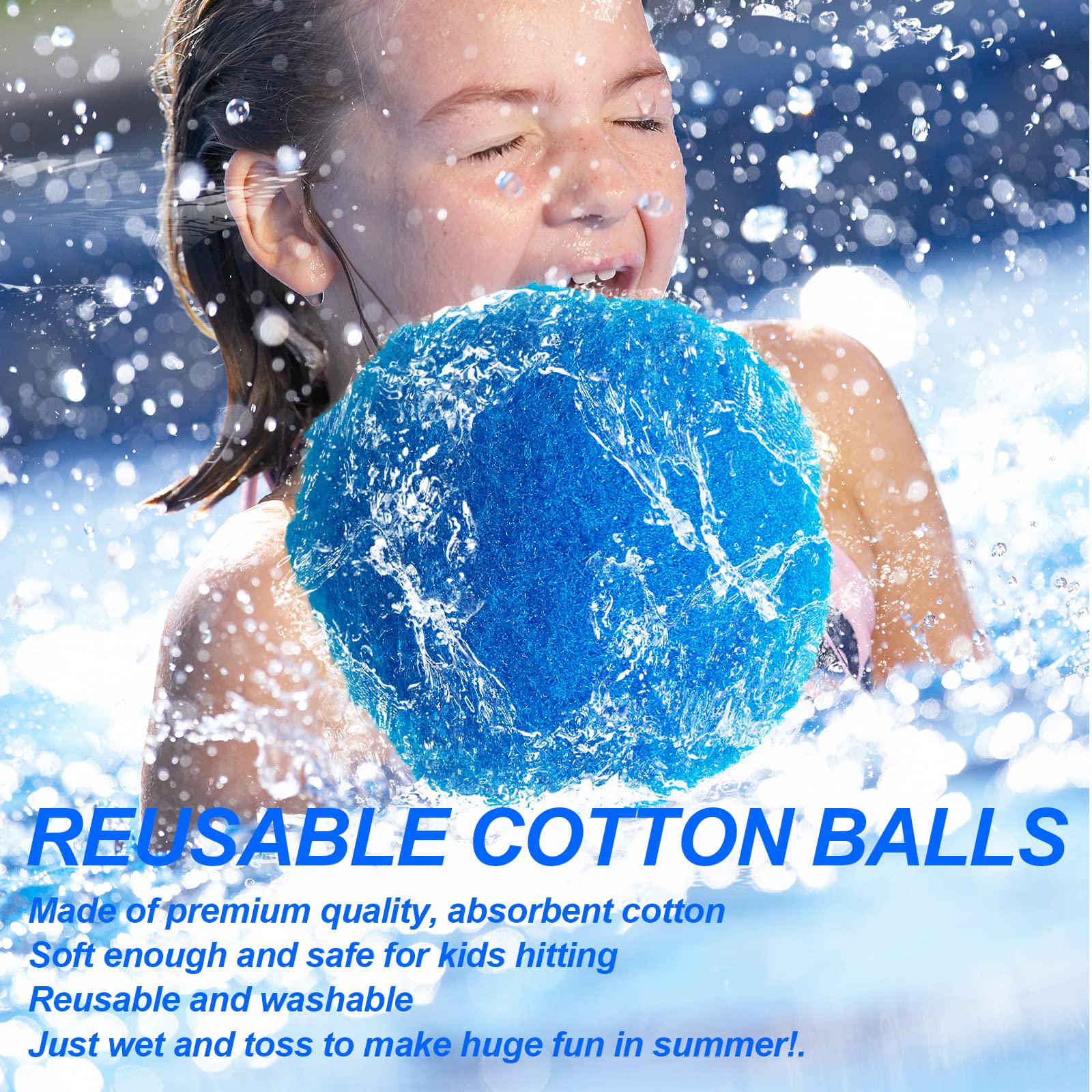 90 Pcs Reusable Water Balls - Eco-Friendly Water Balloons for Outdoor Games, Kids & Adults Summer Pool Toys for Backyard, Beach, and Party Fun (BPA-Free Splash Battle Set)
