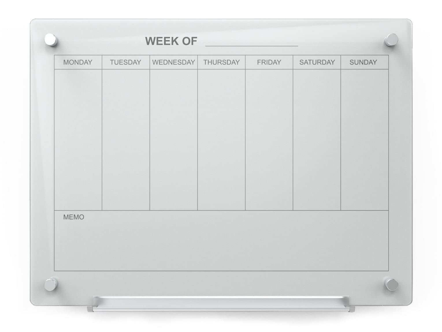 Magnetic Dry Erase Whiteboard Calendar Set - 24