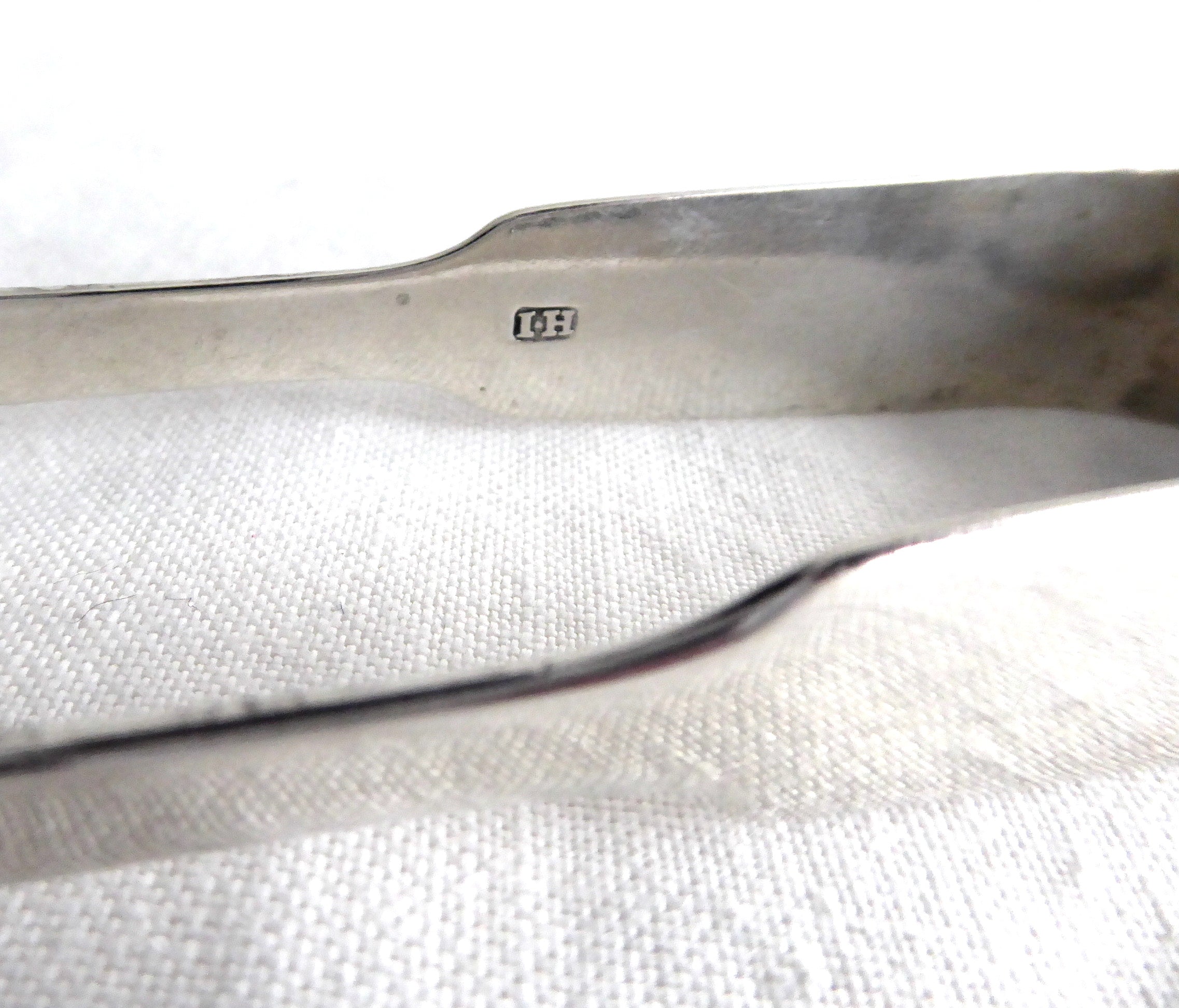 Antique English Hallmarked Sugar Tongs - London Regency Era 1822 with FH Initials - Perfect for Tea Parties, Victorian Decor & Silver Collectors