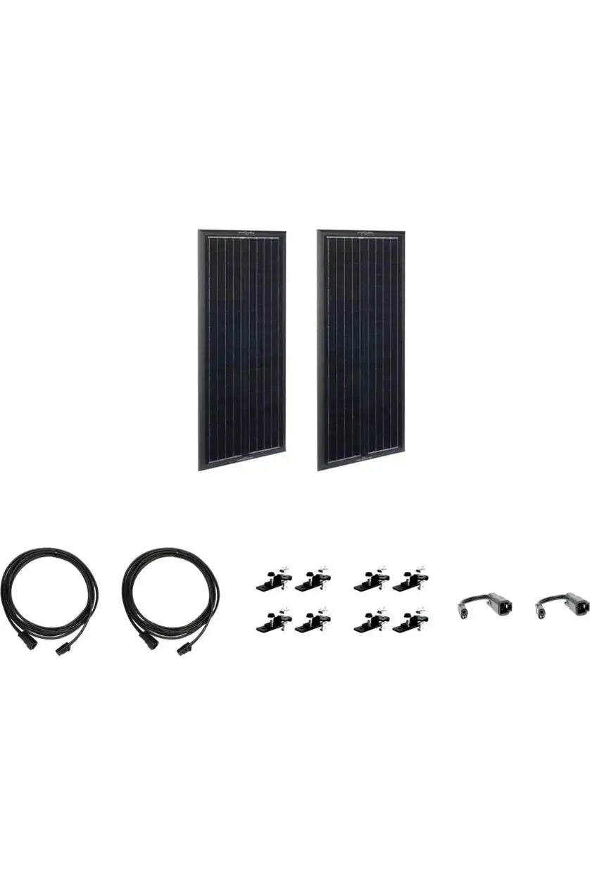 Zamp Solar OBSIDIAN Series 90 Watt Solar Panel Kit (2x45W) - Portable Solar Power for RV, Boat, Camping & Off-Grid Living