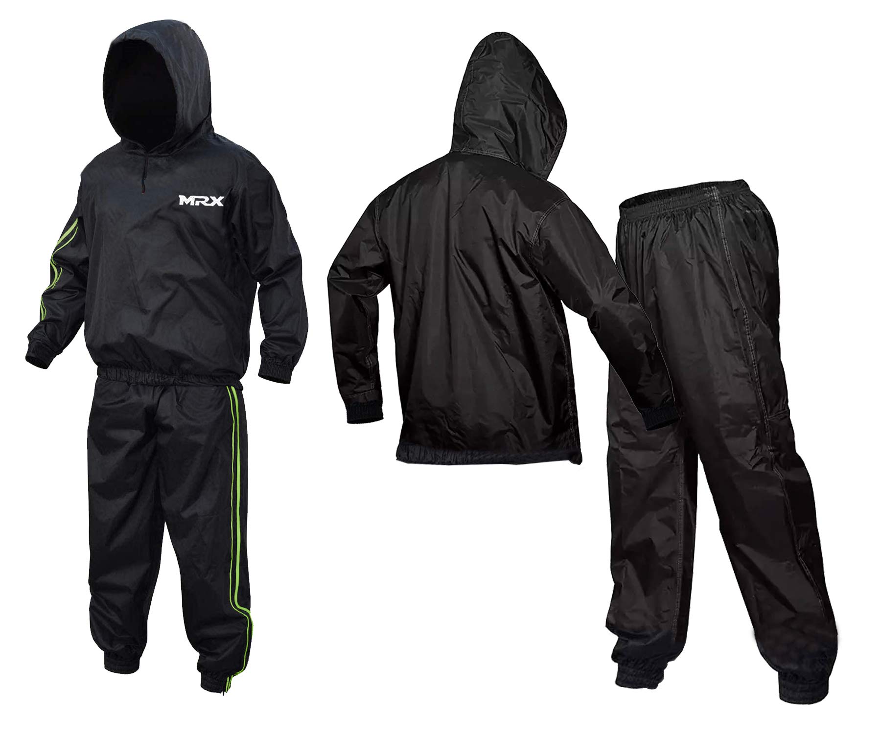 MRX Heavy Duty Sweat Suit for Men & Women - Waterproof Sauna Suit for Workout Training, Exercise & Weight Loss - Perfect for Gym, Running & Home Fitness
