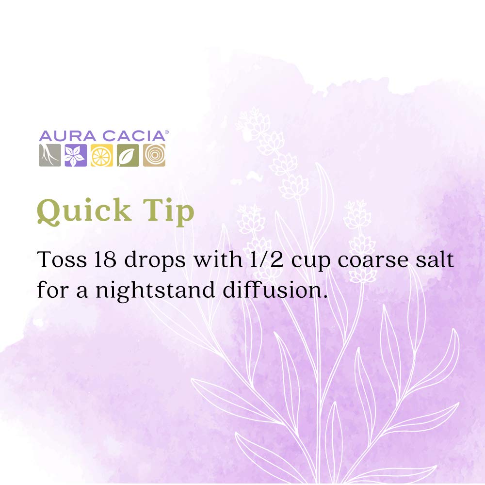 Aura Cacia Lavender Essential Oil for Relaxation & Stress Relief - 16 fl oz (473ml) - Pure Aromatherapy Oil for Diffusers, Massage, Bath & Home Spa