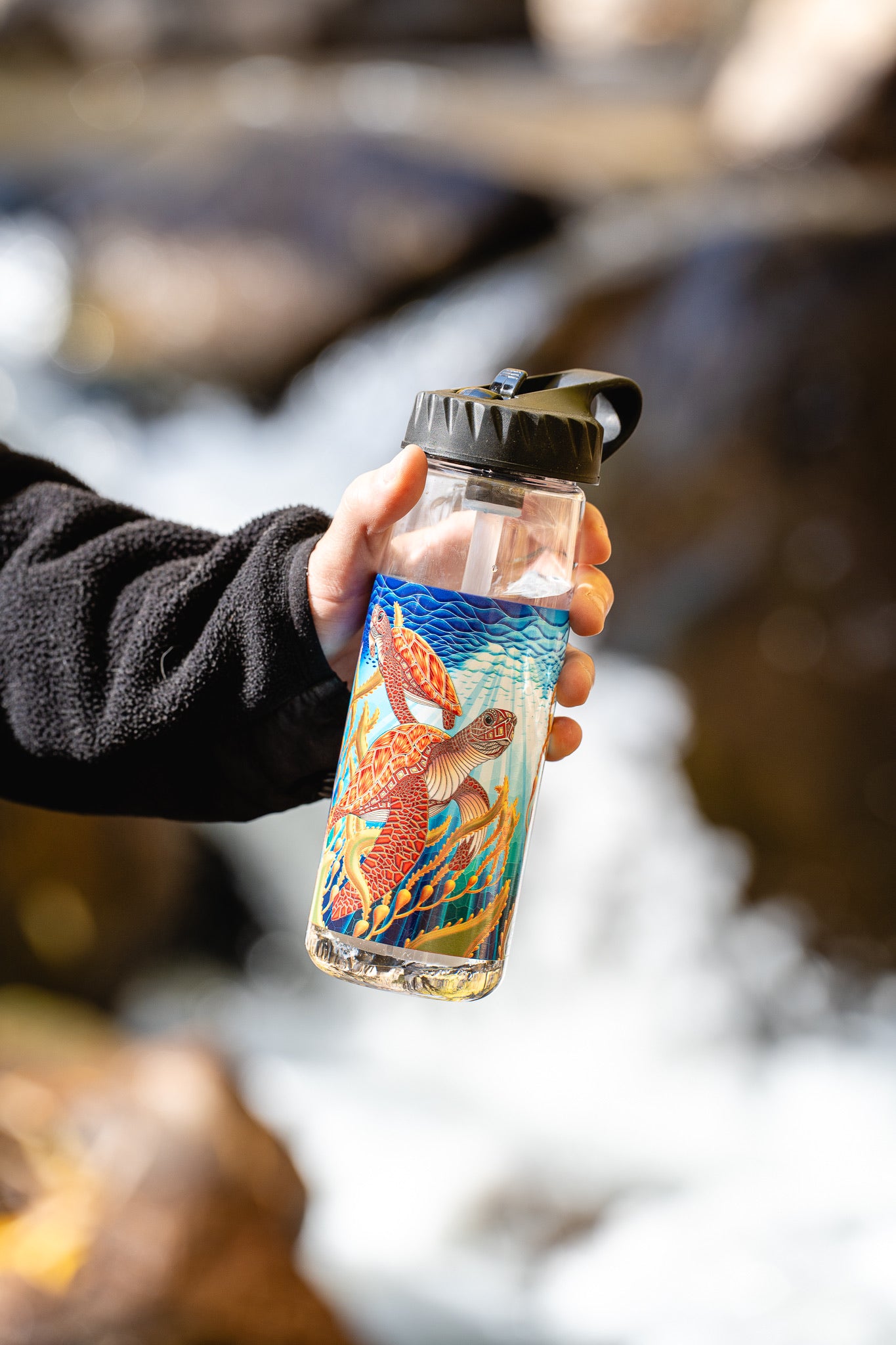 Nalgene OG Turtle 24oz Water Bottle - BPA Free, Leak Proof, Durable for Outdoor, Hiking, Camping & Everyday Use