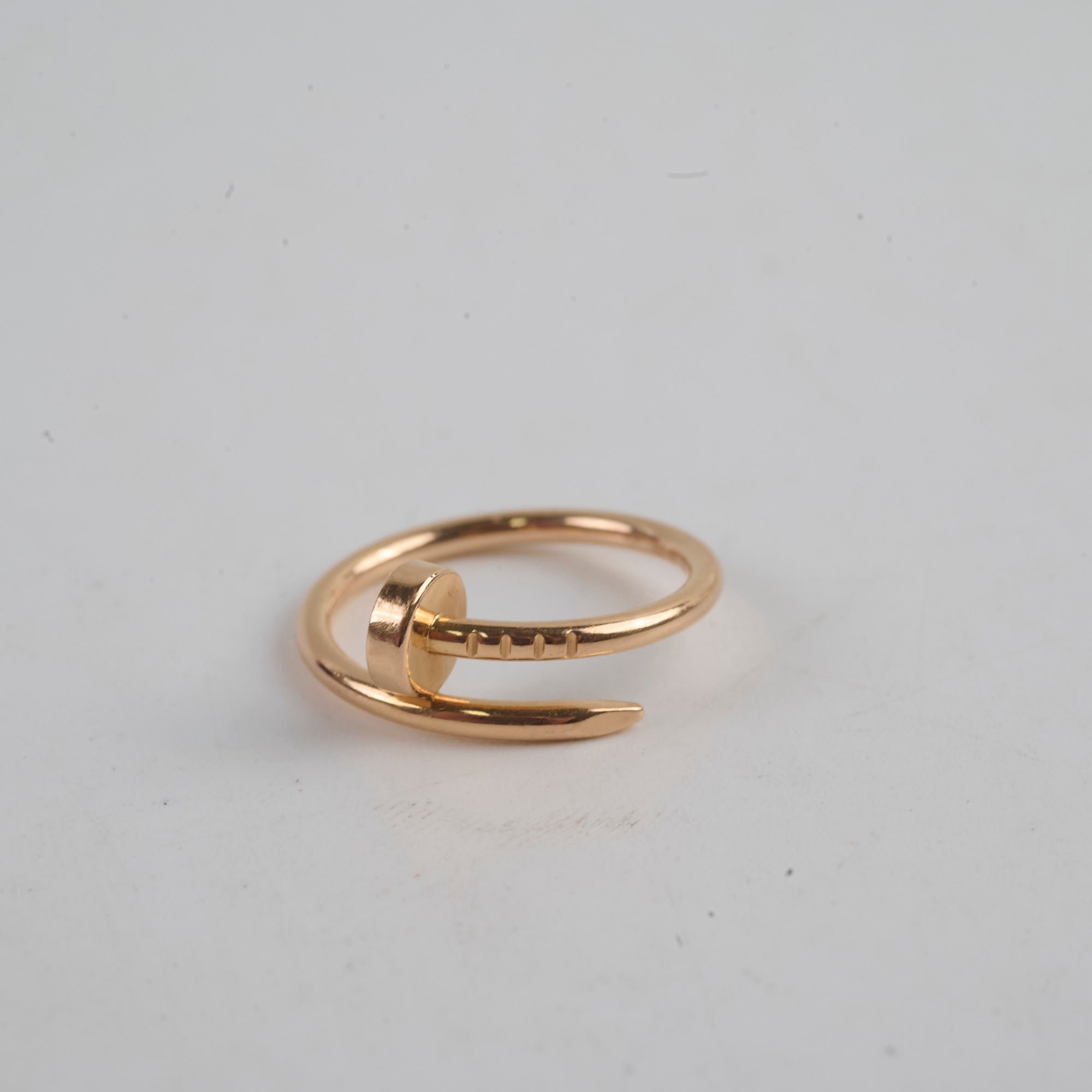 Cartier Juste Un Clou Small Model Ring Size 49 - Luxury Nail Bracelet for Women, 18K Rose Gold Jewelry for Everyday Wear & Special Occasions