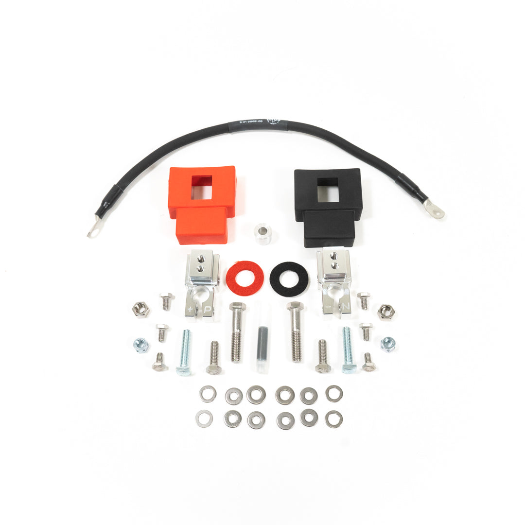 2005-2023 Toyota Tacoma Complete Billet Battery Terminal Kit with Negative Terminal Wiring Kit - Upgrade Your Truck's Electrical System for Off-Roading & Towing