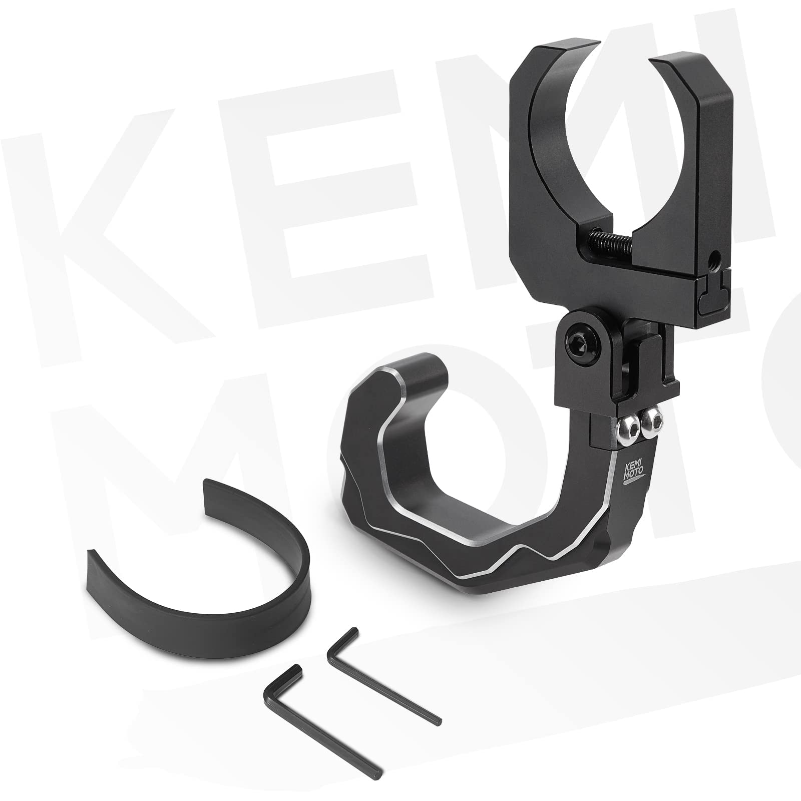 KEMIMOTO Heavy Duty Aluminum Roll Cage Helmet Hook for UTV - Fits 1.6