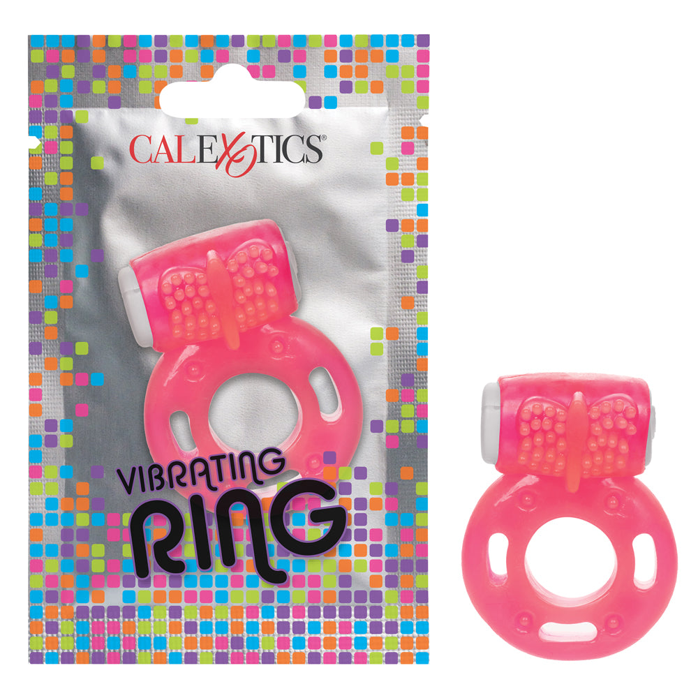 CalExotics Disposable Vibrating Cock Ring - Waterproof & Ultra Thin Design for Enhanced Pleasure - Perfect for Couples & Solo Play - Romantic Nights & Spontaneous Moments