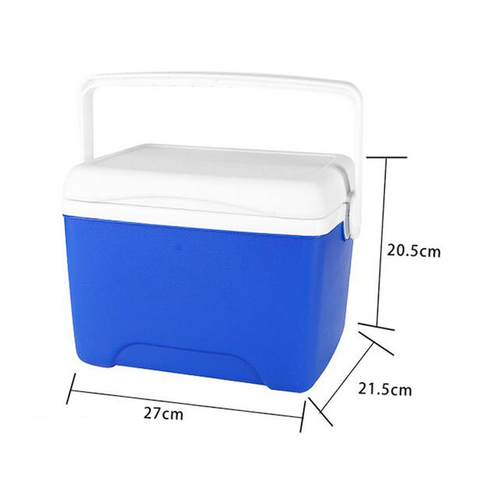Portable Mini Fridge 6L - Compact Travel Refrigerator with Handle for RV, Truck, Boat, Camping & Picnic - Blue Freezer Cooler for Drinks, Snacks & Food Storage