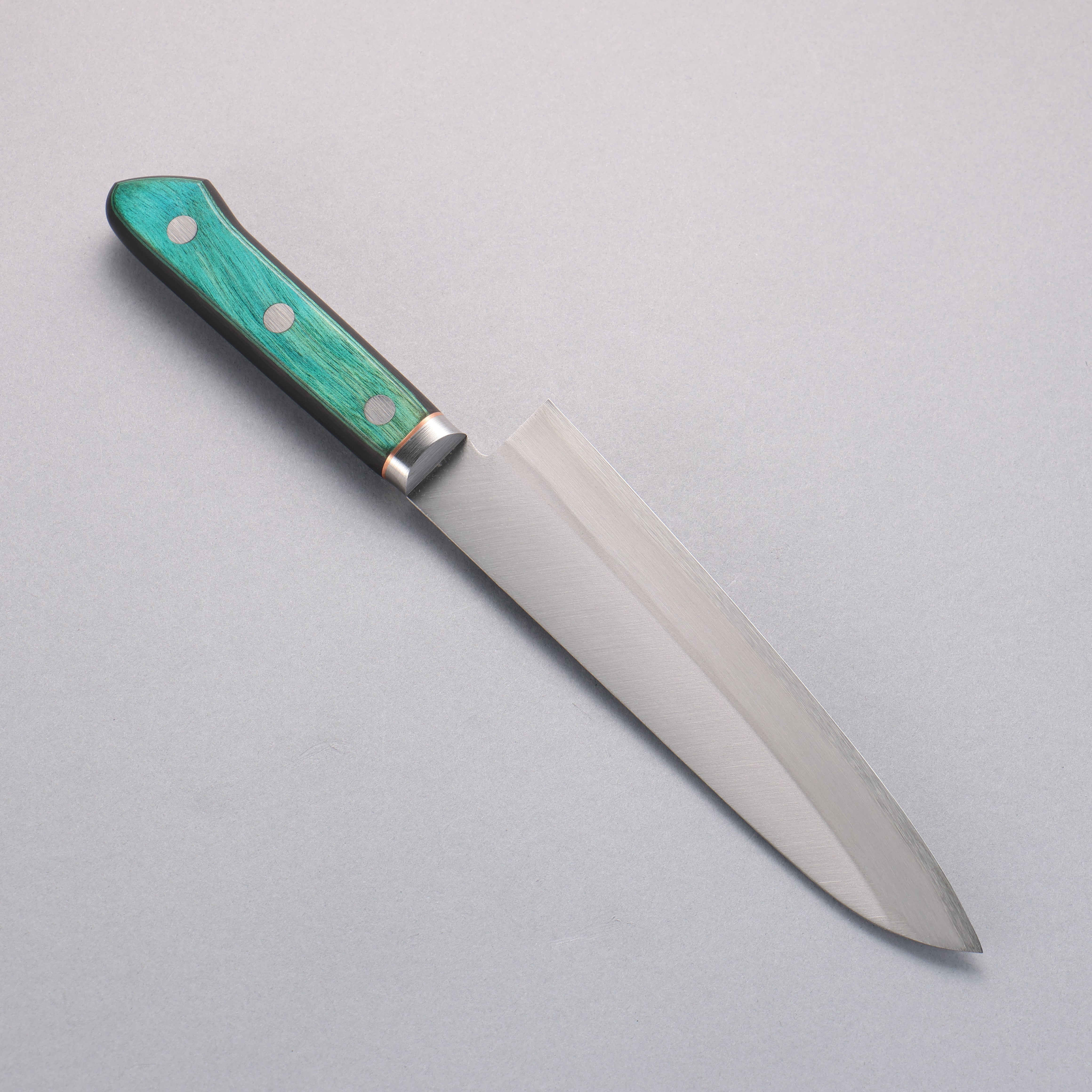 Premium Sakai Kikumori Blue Steel No.1 Gyuto Chef Knife 175mm - Japanese Kitchen Knife with Green Pakka Wood Handle - Perfect for Sushi, Meat Cutting & Professional Cooking