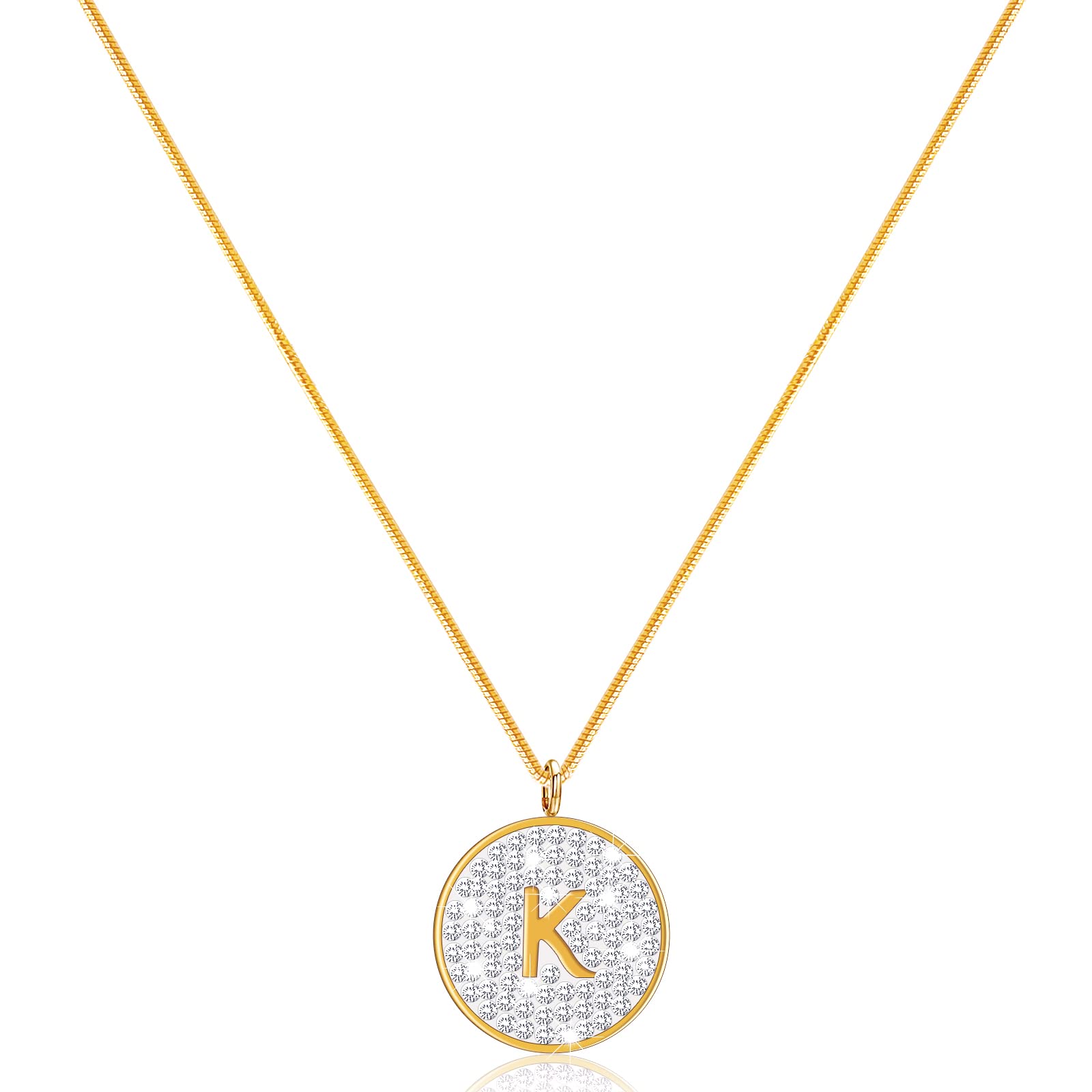 Exquisite 14K Gold-Plated Paper Clip Chain Necklace with Peach Heart Letter Pendant - Simple & Elegant Layered Necklace for Women | Perfect for Date Night, Office Wear & Everyday Fashion