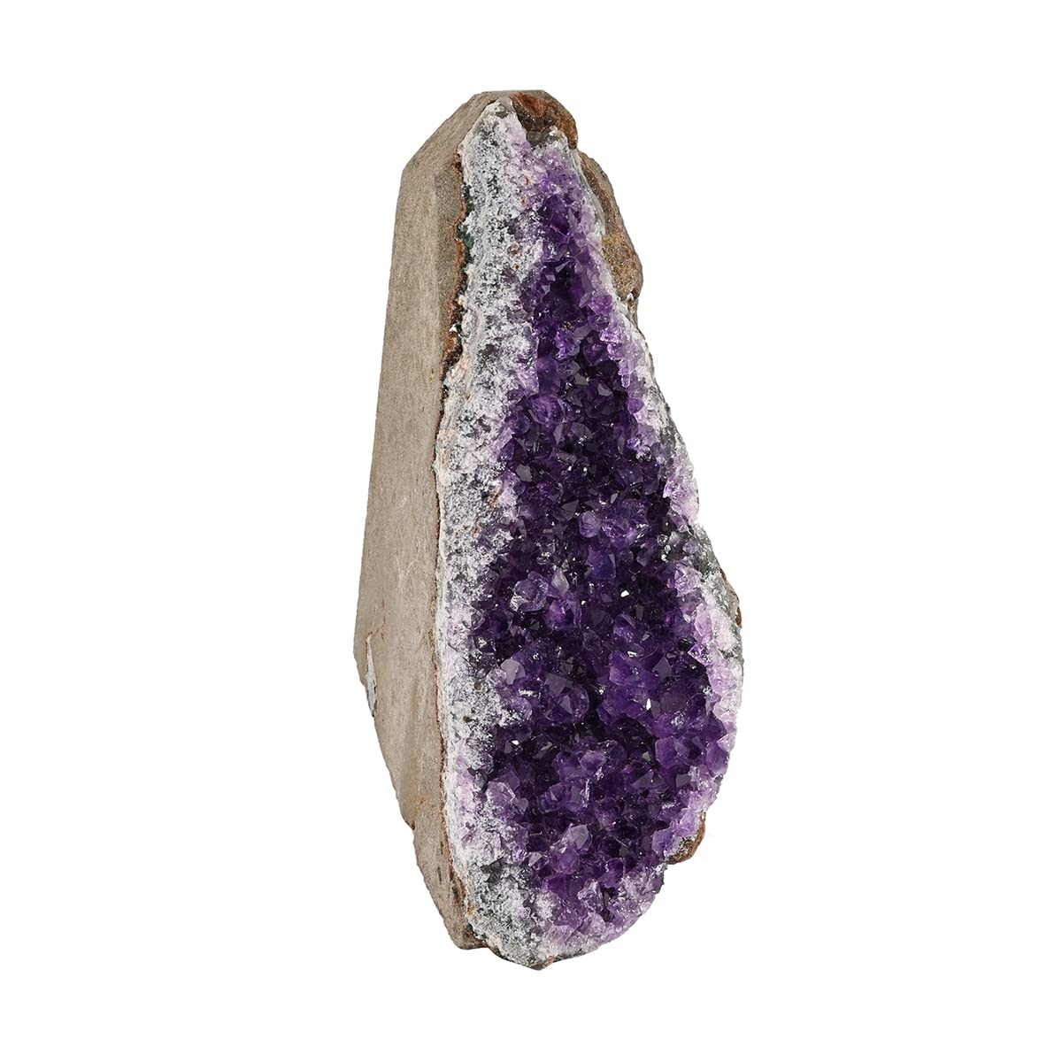 Shop LC Amethyst Druzy Geode Decor - Small (Approx. 2615ct) Natural Crystal Home Decor for Living Room, Bedroom, Office & Outdoor Spaces