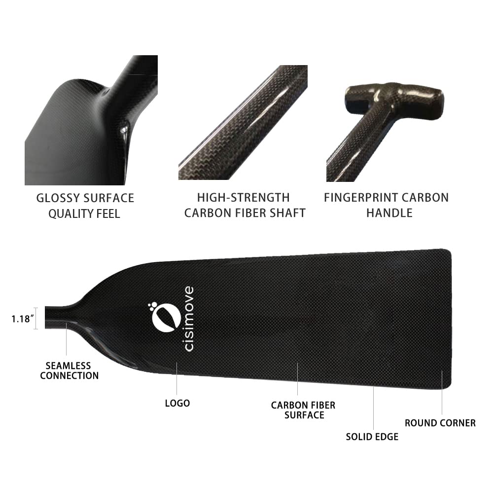 IDBF Approved Carbon Fiber Dragon Boat Paddle - Lightweight Racing Paddle for Competitive Dragon Boating | Perfect for Training & Tournaments