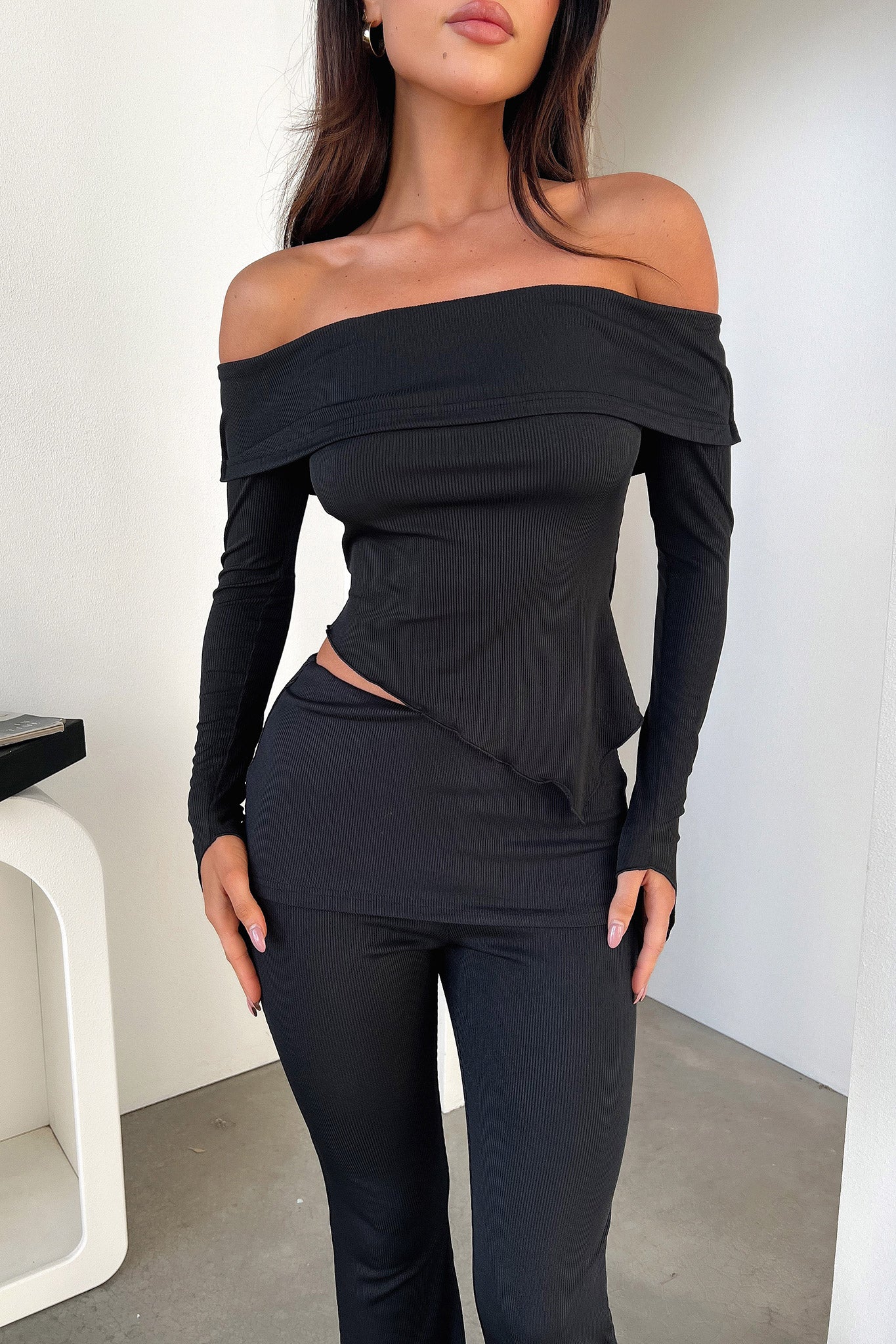 Aniston Women's Black Top - Stylish & Comfortable Blouse for Casual Wear, Office, and Evening Outfits