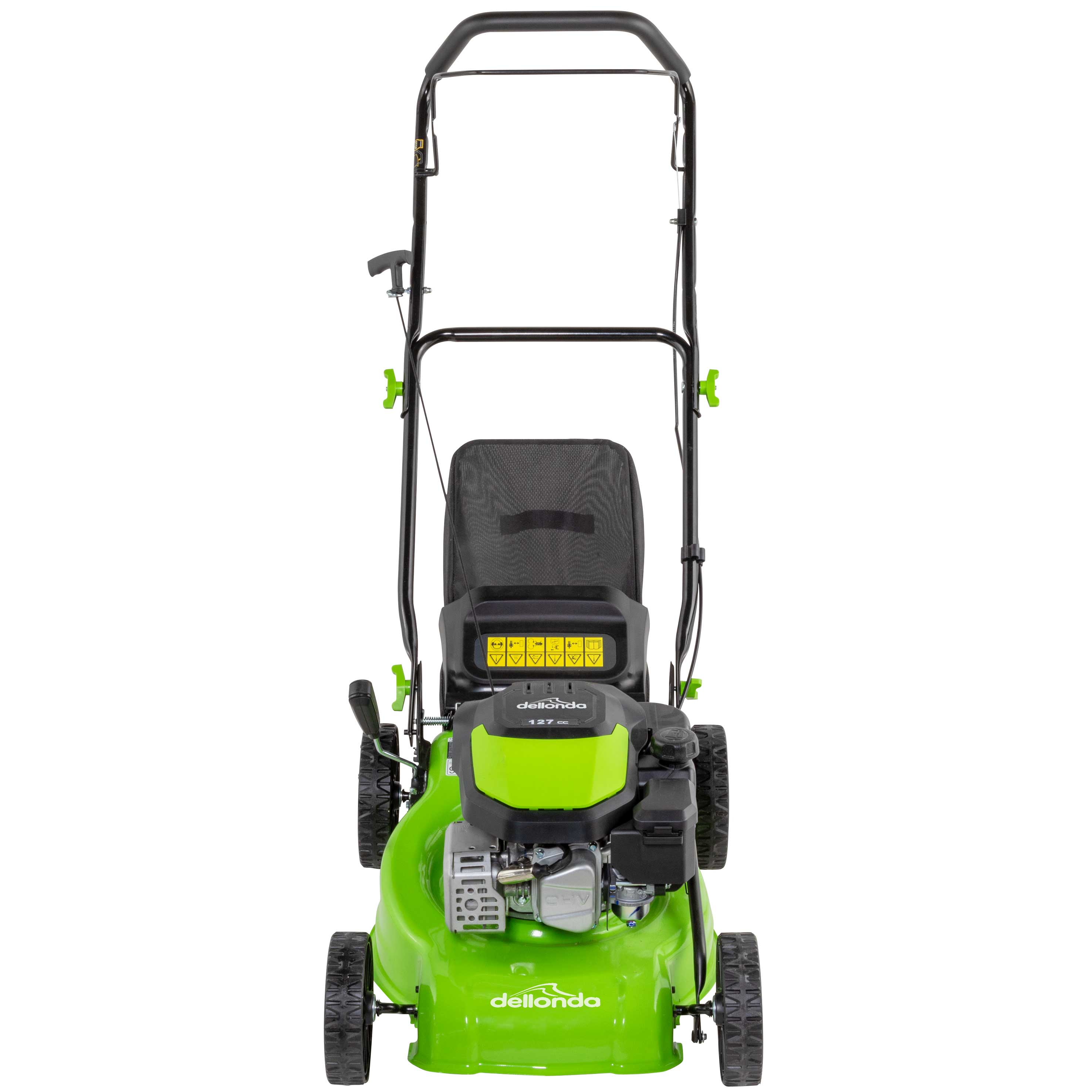 127cc 16-Inch 4-Stroke Gas Powered Push Lawn Mower - 41cm Cutting Width, Manual Start, Lightweight Design for Small to Medium Yards, Perfect for Home Garden Lawn Care and Landscaping