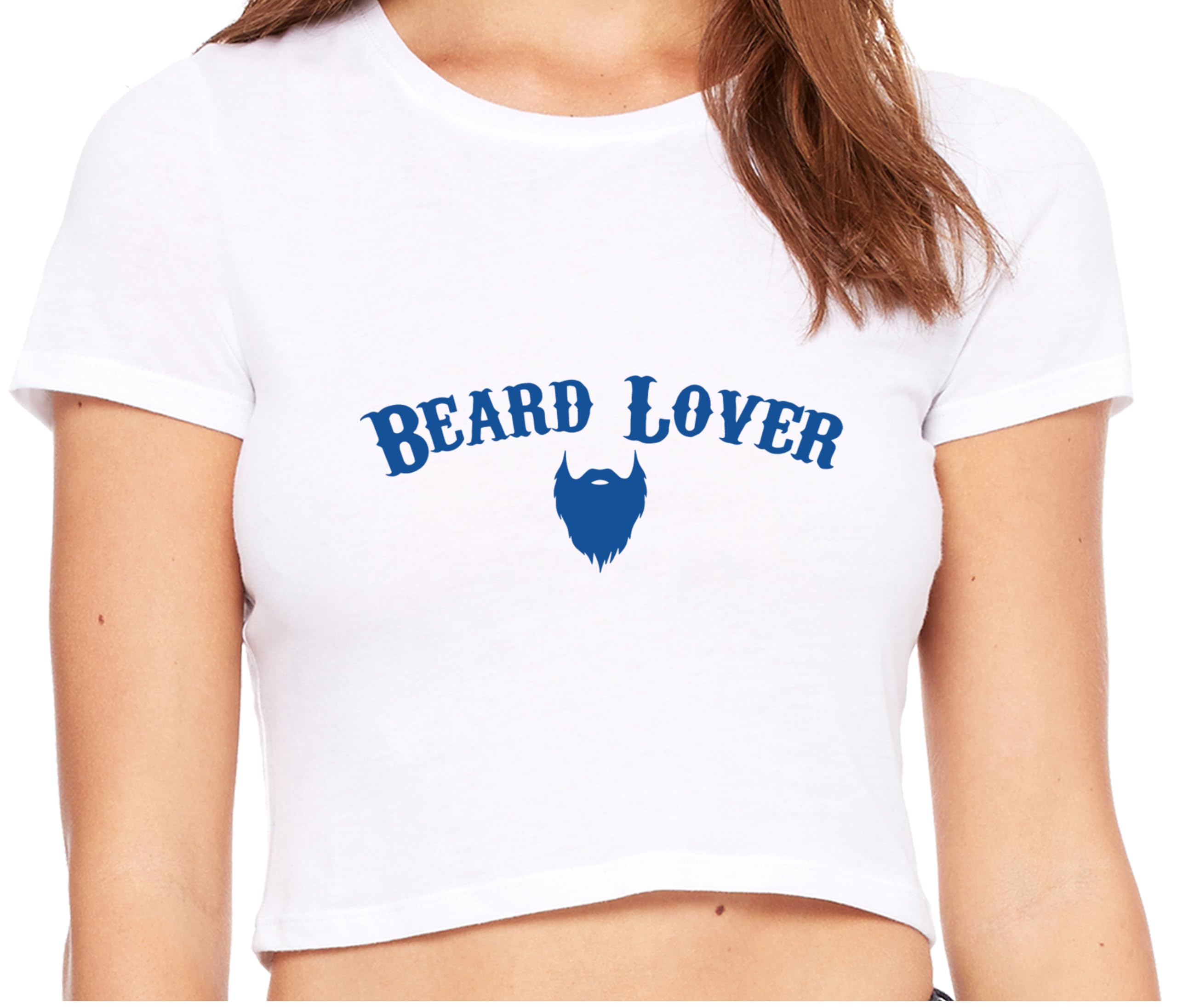 Knaughty Knickers Beard Lover White Crop Tank Top for Men - Funny Gift for Boyfriend, Husband & Beard Enthusiasts - Perfect for Valentine's Day, Anniversary & Casual Wear