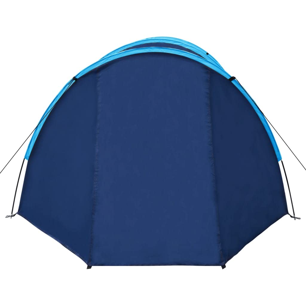 Waterproof 4-Person Camping Tent - Navy Blue & Light Blue for Outdoor Adventures, Hiking, and Family Camping Trips