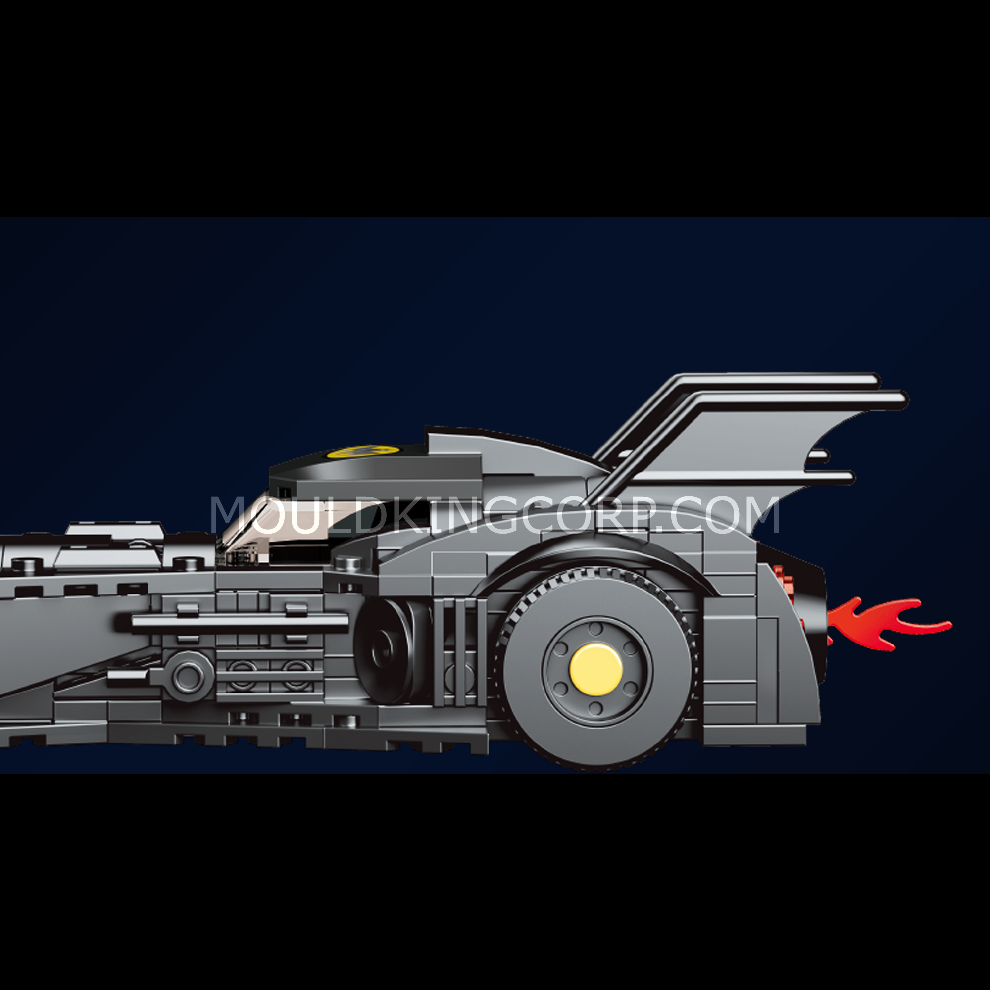 Mould King 10020 Dark Knight Edition Car Building Kit - 407 PCS Model Building Blocks for Adults & Teens | Perfect for Collectors, DIY Enthusiasts, and Batman Fans