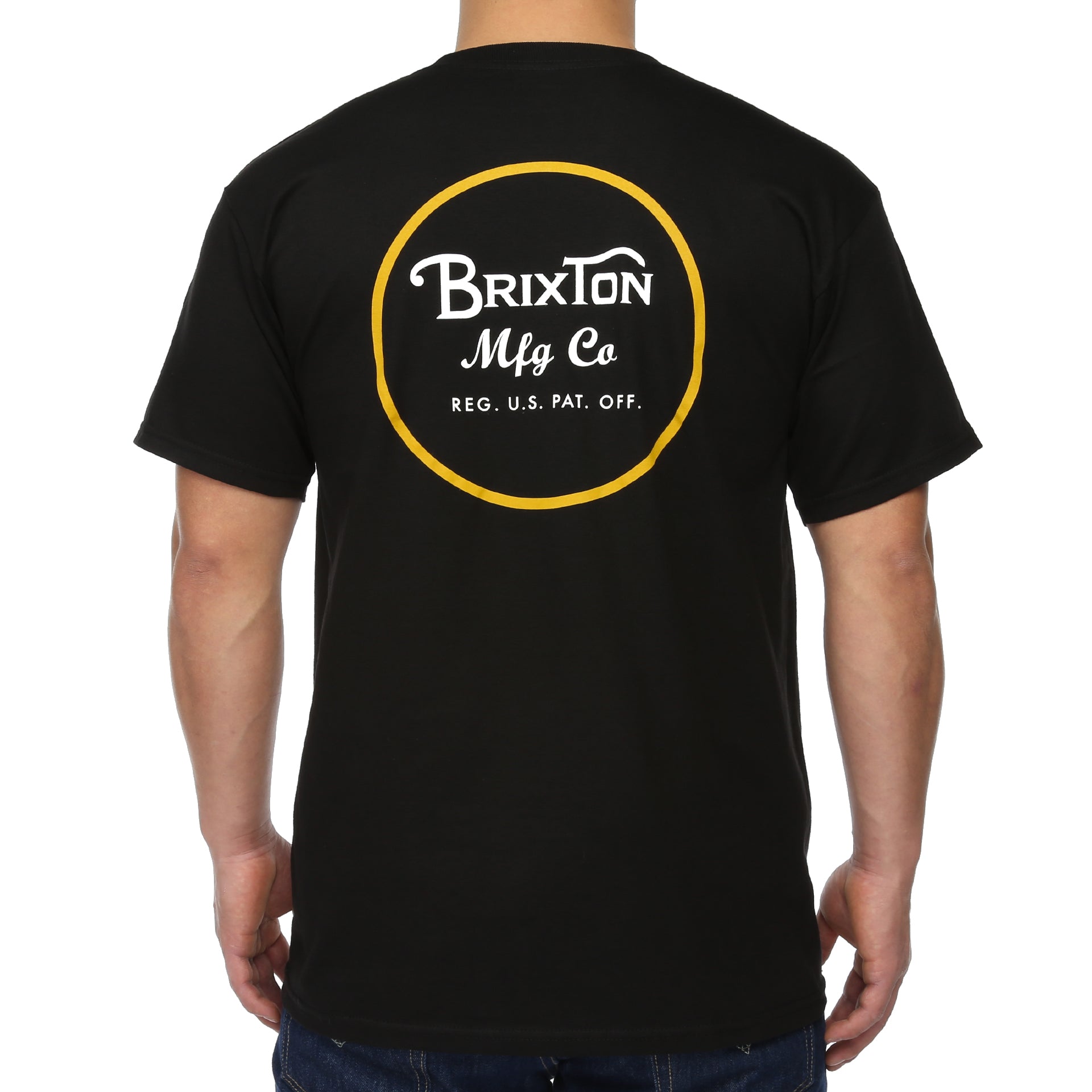 Brixton Wheeler Standard Tee - Premium Cotton Men's T-Shirt in Black | Casual Wear & Street Style Outfits