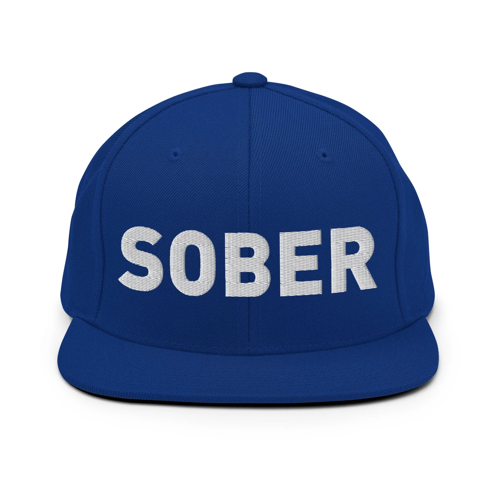 SOBER Embroidered Snapback Hat - Adjustable Dad Hat for Men & Women - Stylish Baseball Cap for Casual Wear, Sports & Outdoor Activities
