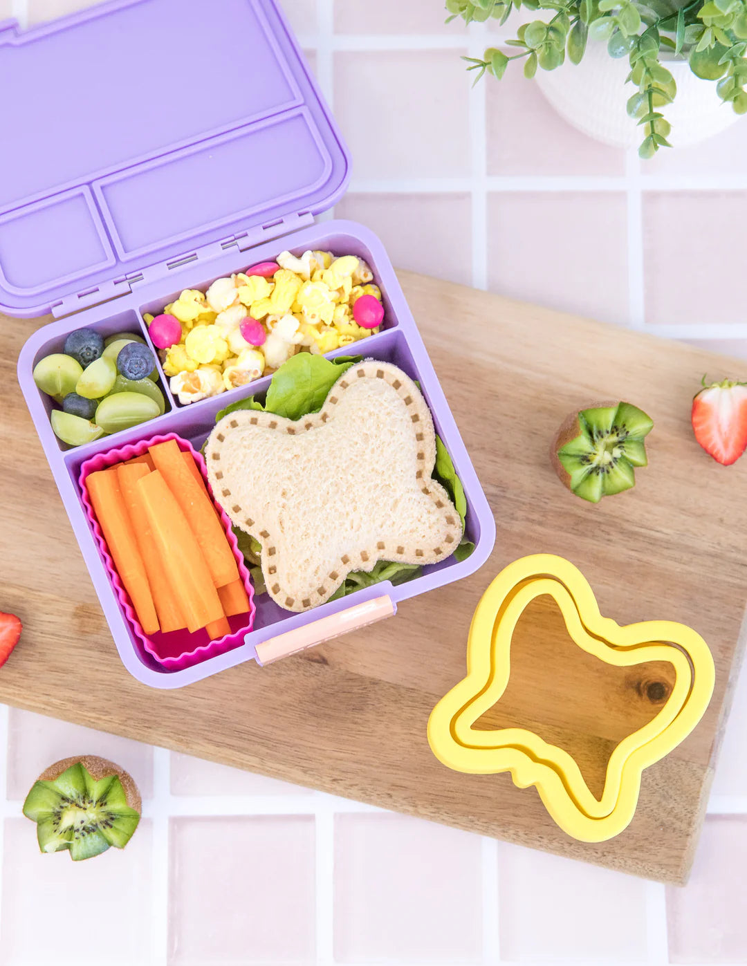 Lunch Punch Cut & Crimp Sandwich Pockets - Butterfly Shape Sandwich Maker for Kids & Adults - Perfect for School Lunches, Picnics & Parties