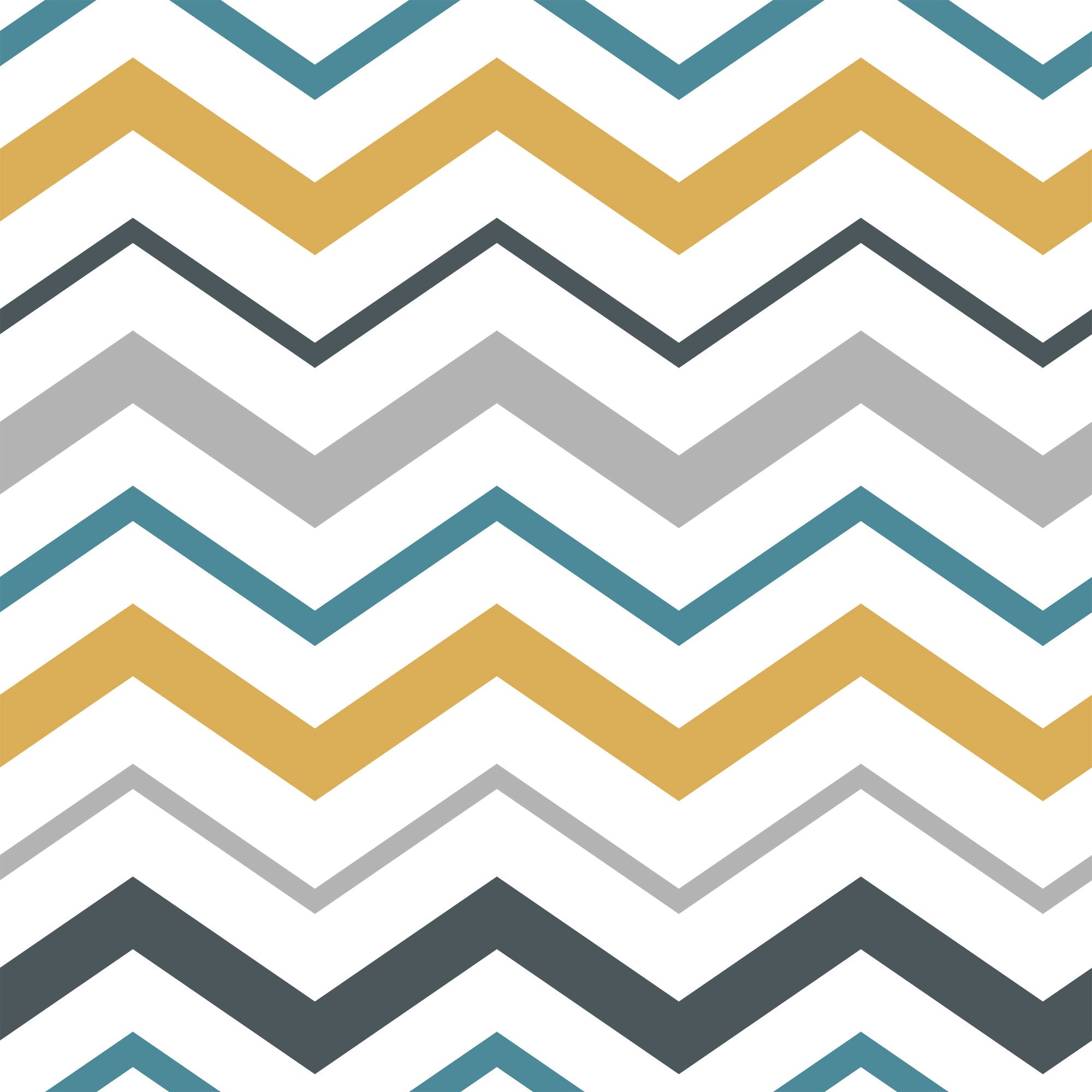 Yellow and Grey Chevron Peel and Stick Removable Wallpaper - Self-Adhesive Decorative Wall Covering for Bedroom, Nursery, Office & Home Decor