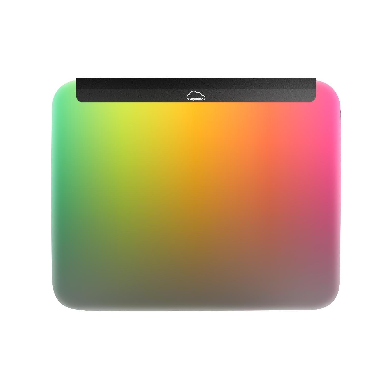 RGB Gaming Mouse Pad with LED Lights - 14x12 Inches Illuminated Mouse Mat for Keyboard & Mouse - Detachable USB Cable & 18pcs Chasing Lights - Perfect for Gaming Setup, Office Work & Nighttime PC Use
