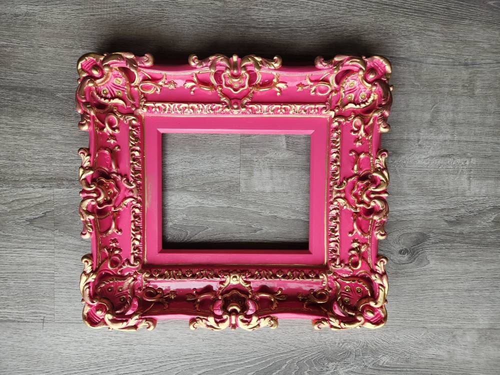 8x10 Berry Pink Photo Frame - Elegant Ornate Picture Frame for Wall Decor, Wedding, Home & Office Display - Perfect for Art Prints, Family Photos & Gifts