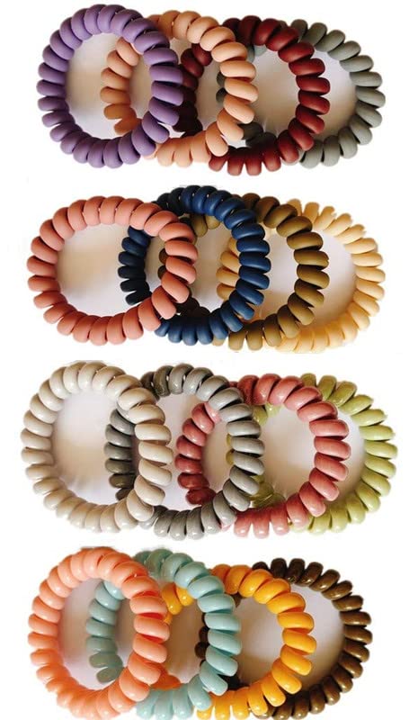 Traceless Elastic Hair Bands - Strong Grip Non-Slip Hair Ties for Women & Girls - No Soak Stretchy Ponytail Holders for Workout, Yoga, Running & Daily Use