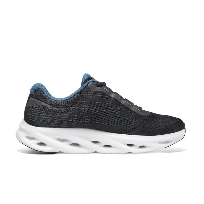 Nike GO RUN SWIRL TECH SPEED Running Shoes for Men - Lightweight & Breathable Black/Blue (129501/BKBL) - Perfect for Jogging, Gym Workouts & Daily Wear