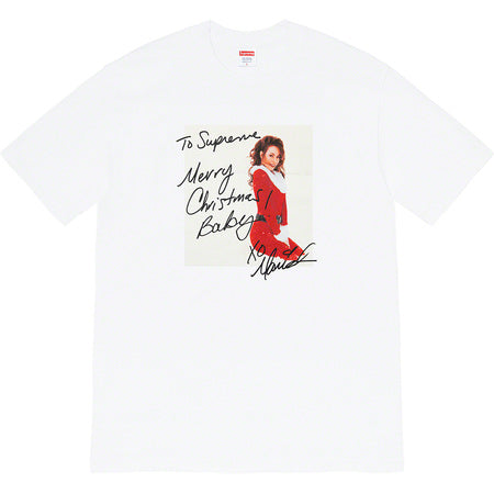 Supreme Mariah Carey T-Shirt - White Cotton Short Sleeve Tee for Men & Women - Perfect for Concerts, Fan Merch & Streetwear Fashion