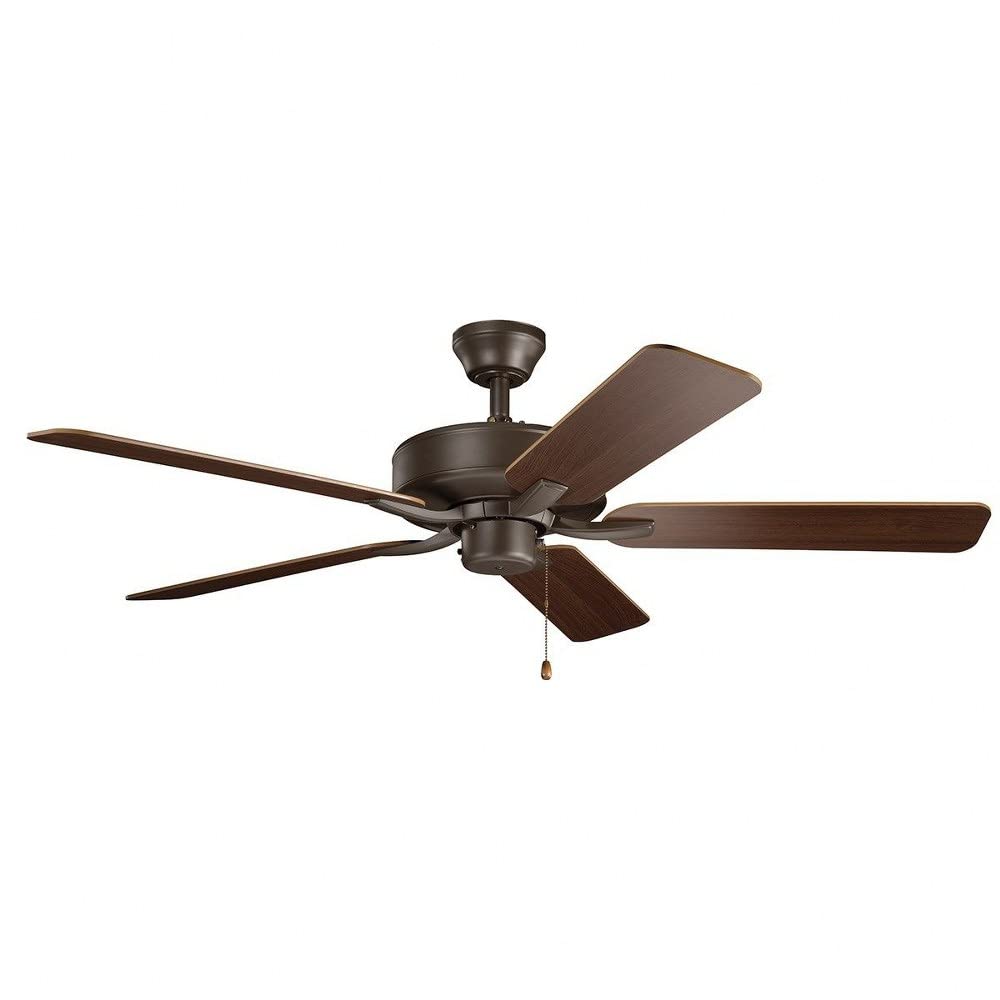 Kichler 52 Inch White Ceiling Fan with Remote Control - Energy Efficient Indoor Cooling for Living Room, Bedroom & Office