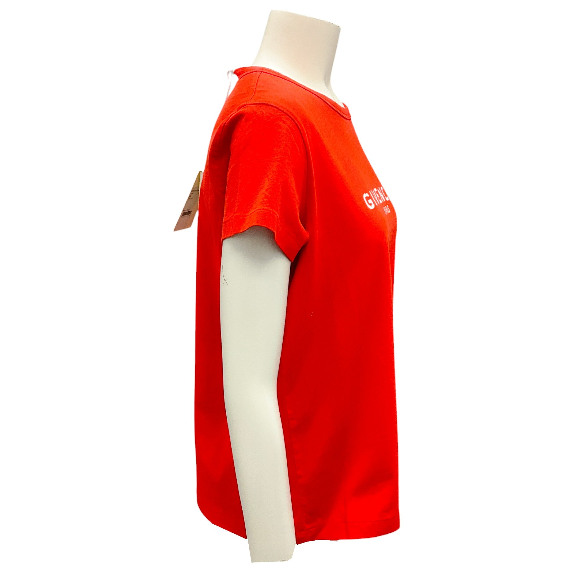 Givenchy Red Logo Print Fitted T-Shirt for Men - Stylish Casual Cotton Tee for Everyday Wear, Streetwear & Date Nights