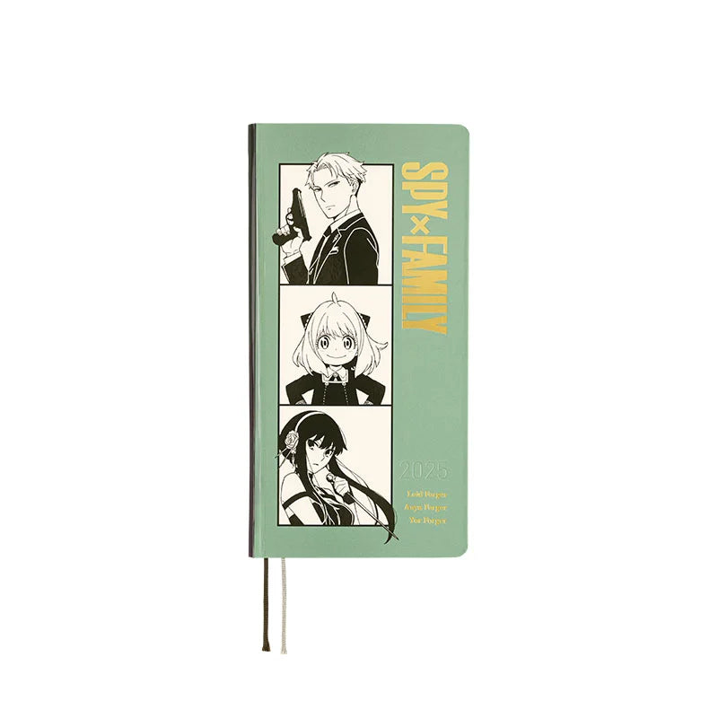 Hobonichi Techo 2025 SPY x FAMILY Planner - Weekly Horizontal Hardcover Notebook, January Start, Monday Start, English Edition - Perfect for Anime Fans, Journaling & Daily Planning