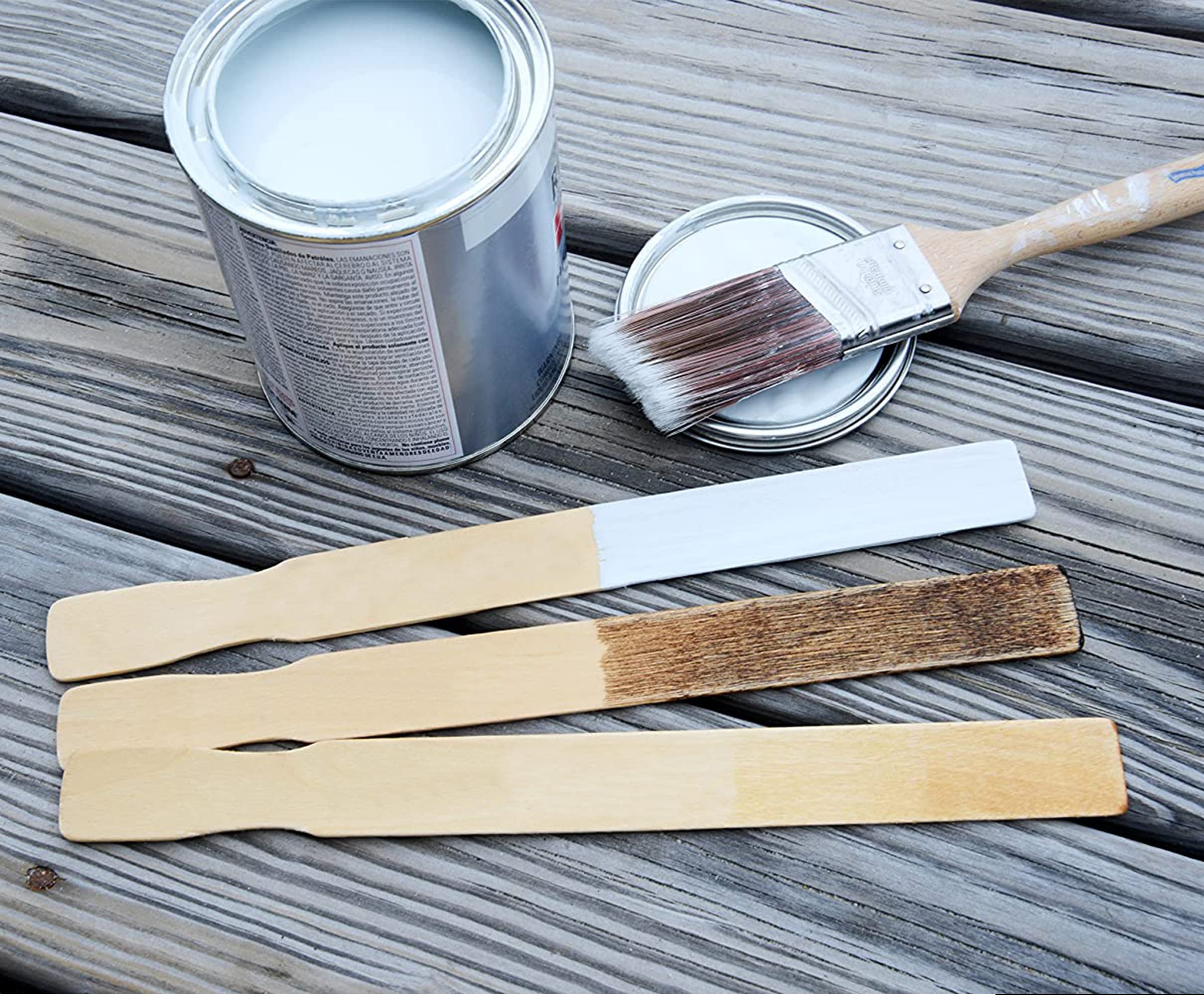 Bamboo Paint Stir Sticks - 10 Inch Wooden Stirrers for Resin, Crafts, and DIY Projects - Ideal for Mixing Paint, Epoxy, and Garden Markers (1000 pcs) - Perfect for Artists, Crafters, and Home Improvement