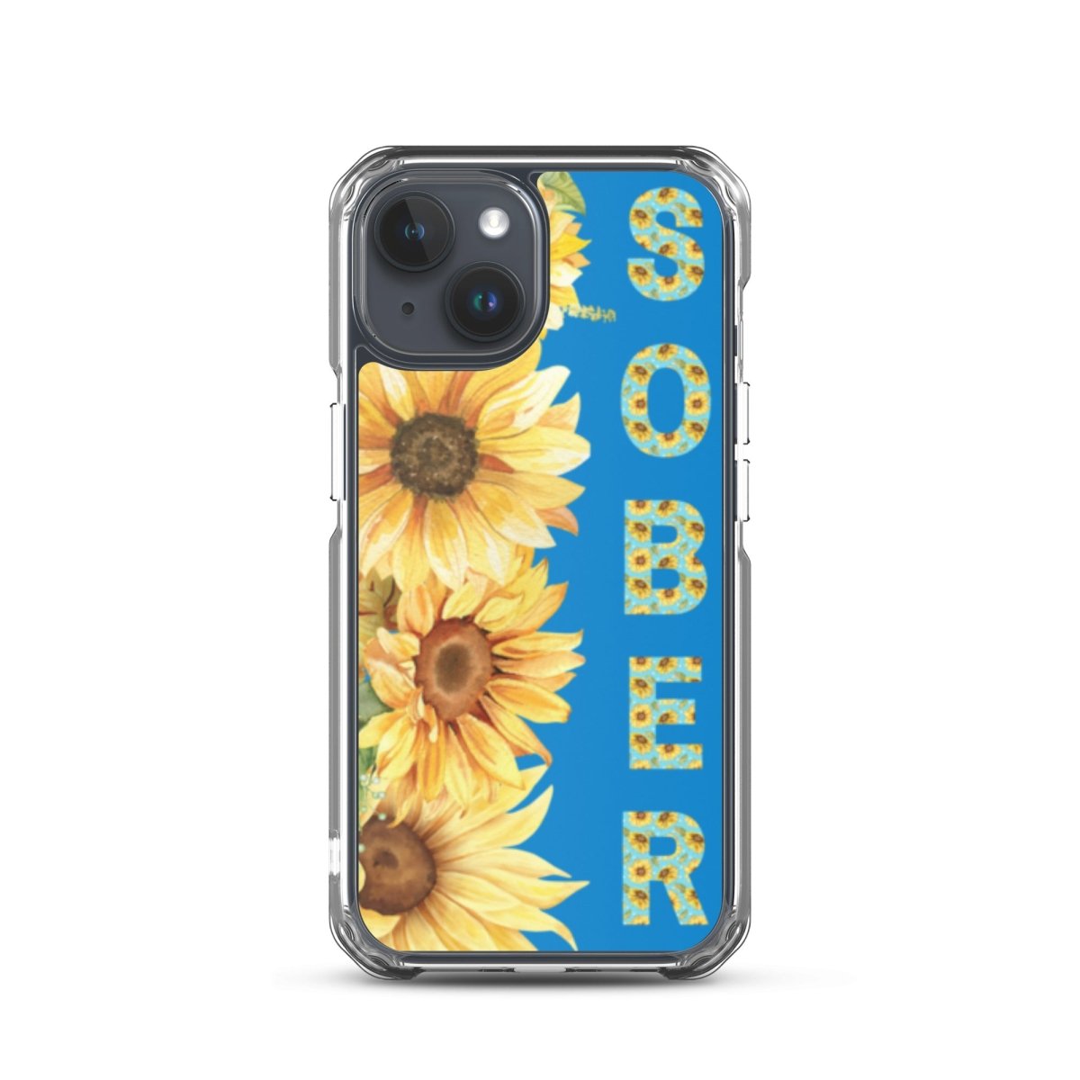 SOBER Sunflower iPhone Case with MagSafe® - Elegant Chinoiserie Floral Design for iPhone 13/14/15 Pro Max - Perfect for Everyday Use, Gift Giving & Travel Protection
