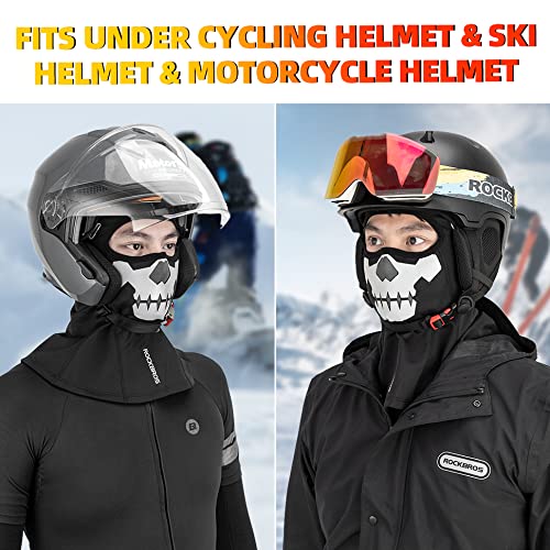 ROCKBROS Balaclava Ski Mask for Women & Men - Cold Weather Full Face Mask for Skiing, Cycling, Motorcycling & Outdoor Winter Sports - Windproof & Breathable - Black