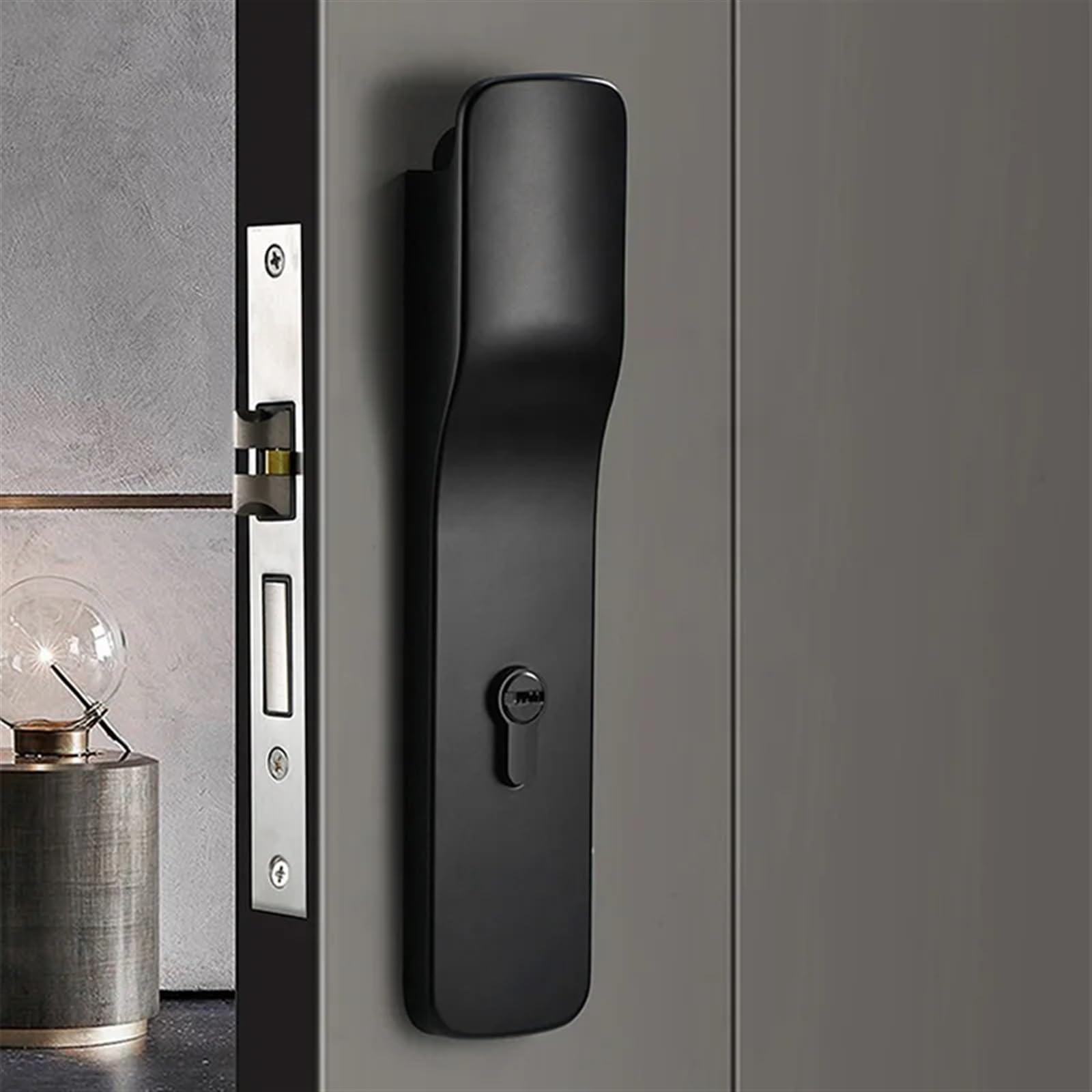 1Pcs Invisible Door Lock Without Handle - Silent & Secure Indoor Wooden Door Lock Body - Perfect for Bedrooms, Bathrooms & Home Security
