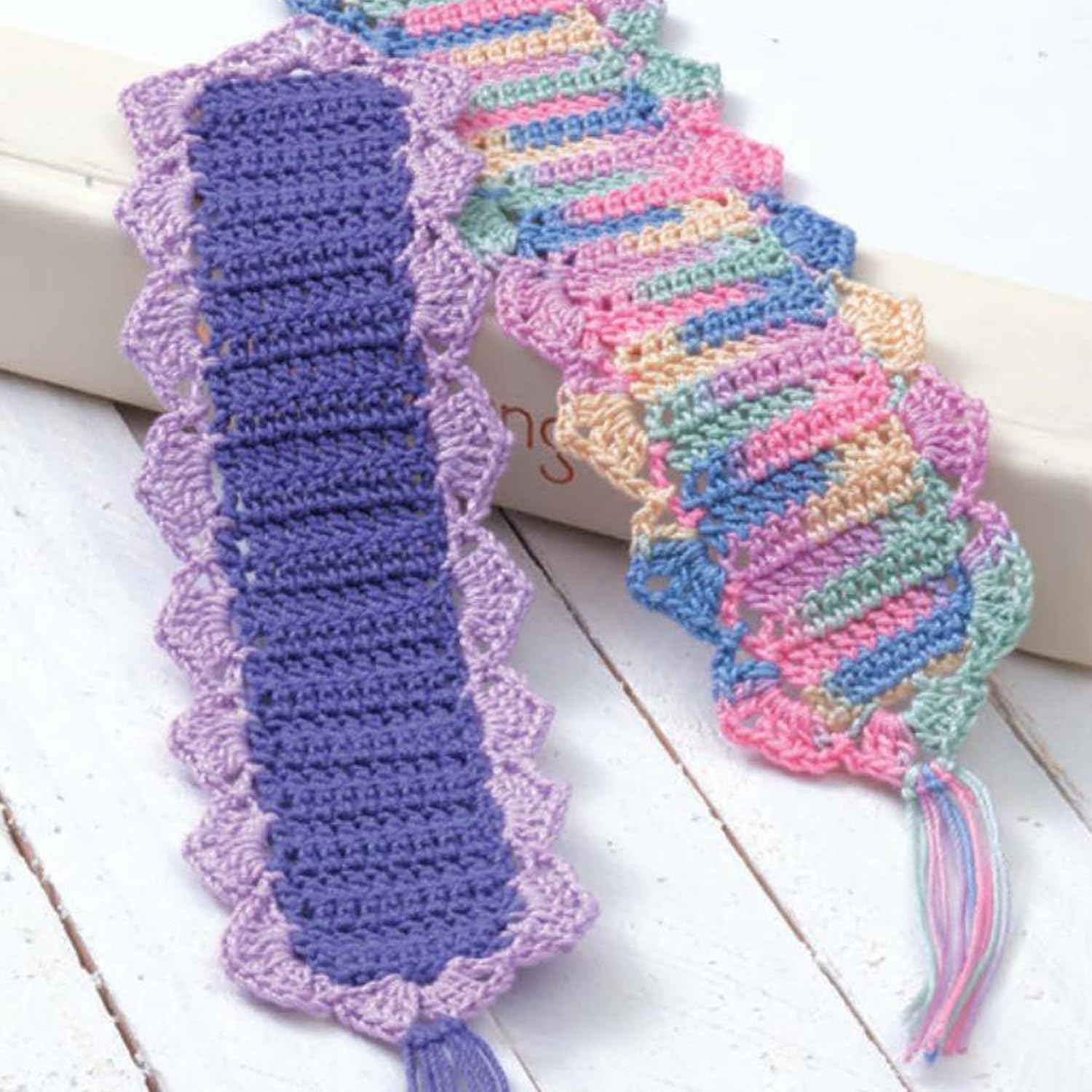 Premium Leisure Arts Crochet Thread Bookmarks - Handmade Book Page Markers for Readers & Book Lovers - Perfect Gift for Bookworms, Bible Study, and Journaling
