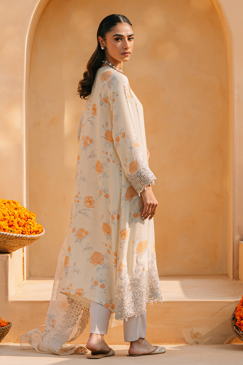 Lime Haze 2-Piece Silk Embroidered Suit for Women - Luxury Formal Outfit for Weddings, Parties & Special Occasions