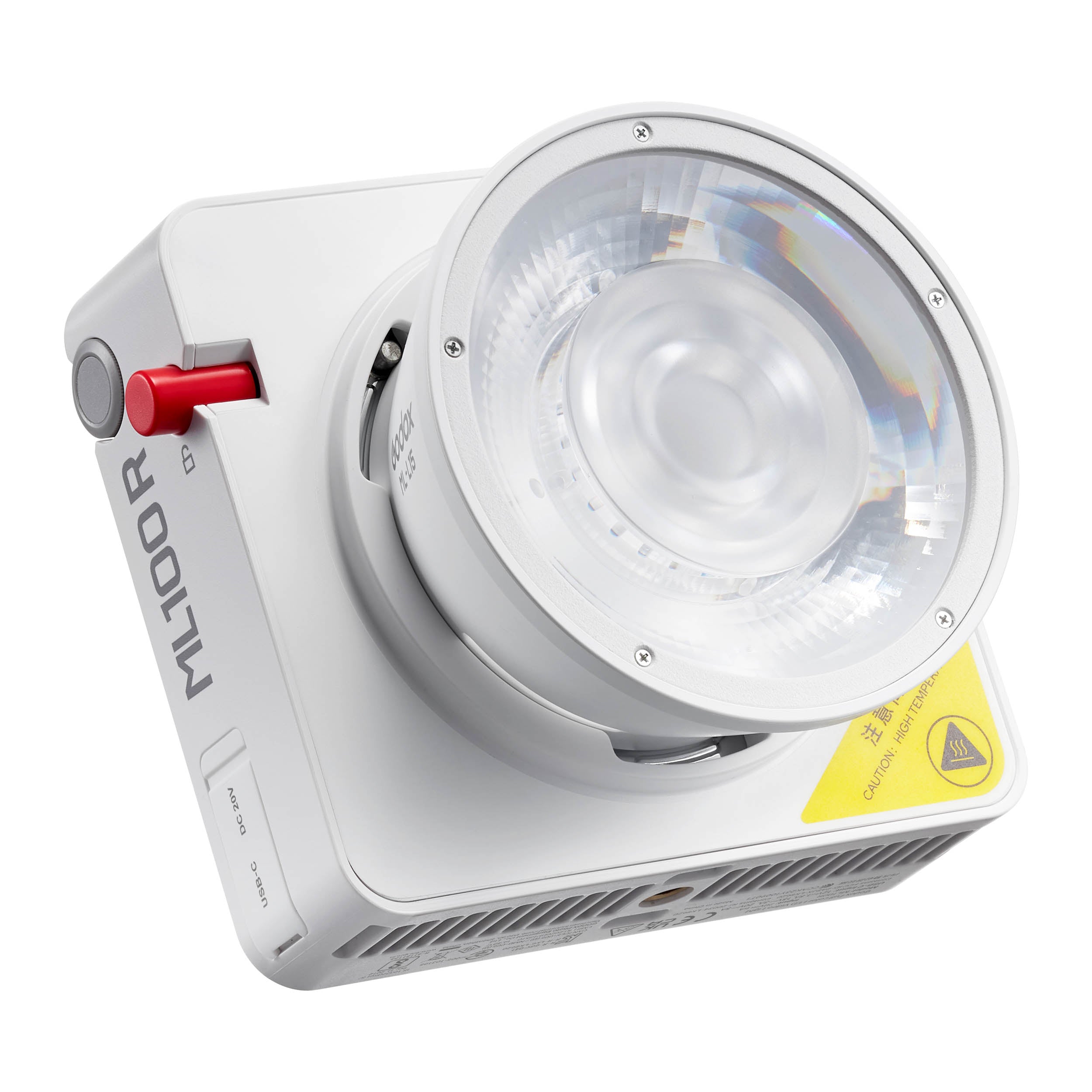 ML100R Compact Portable RGB LED Video Light with Adjustable Lens - Perfect for YouTube, TikTok, Live Streaming & Photography Lighting