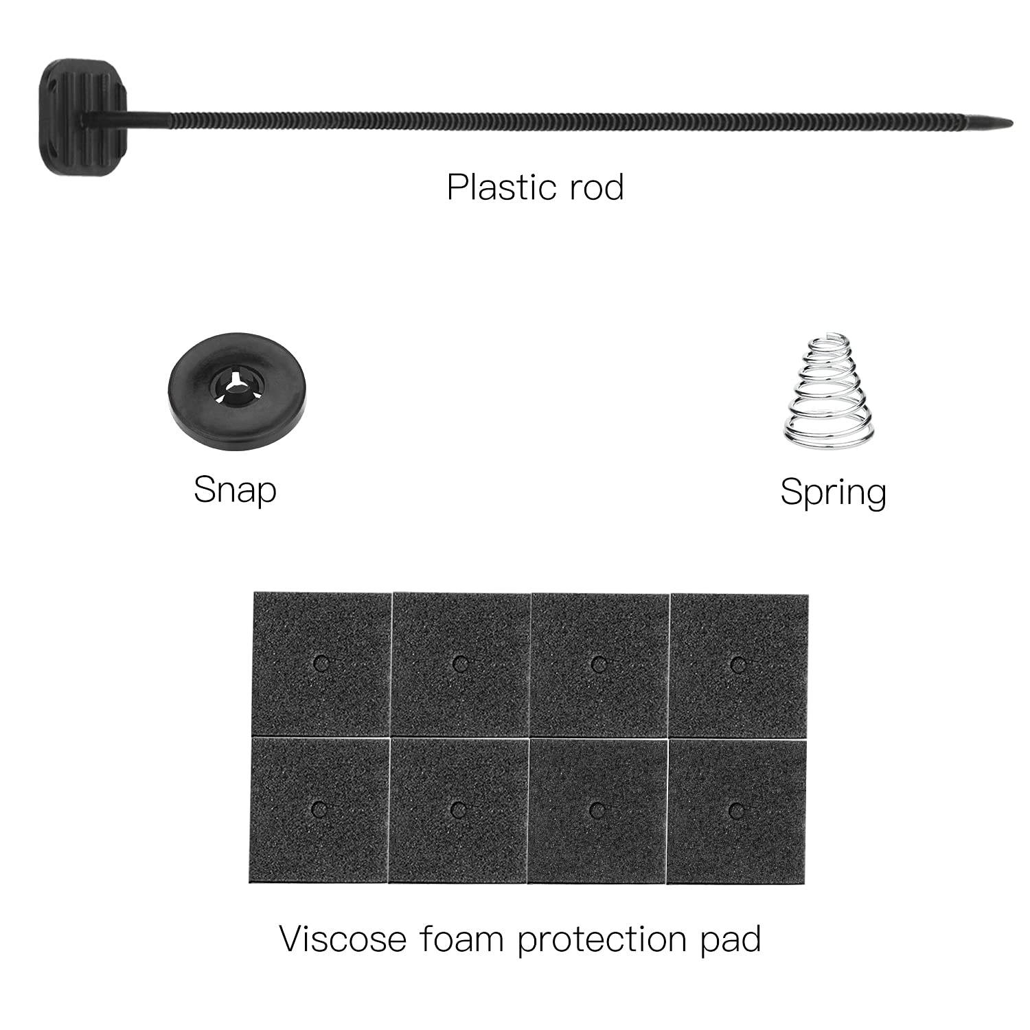 Mellbree Electric Radiator Fan Mounting Kit - Universal Fit for Electric Cooling Fan & Transmission Cooler - Perfect for Car, Truck & SUV Engine Cooling Systems
