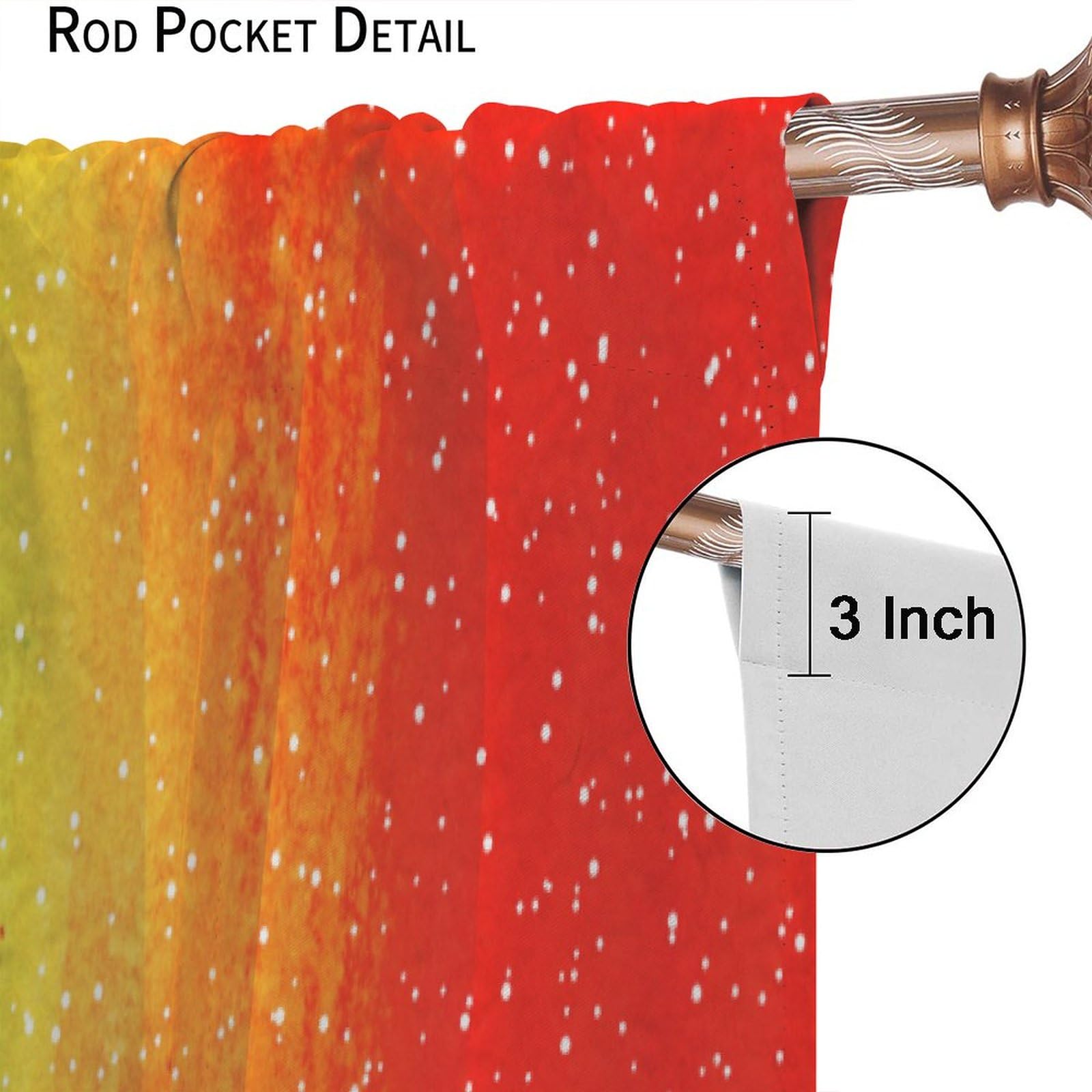 Vibrant Striped Kitchen Curtains Set - Rainbow Window Drapes & Valances - Modern Abstract Art Design - 55x63 Inch - Perfect for Farmhouse, Apartment & Cozy Kitchen Decor